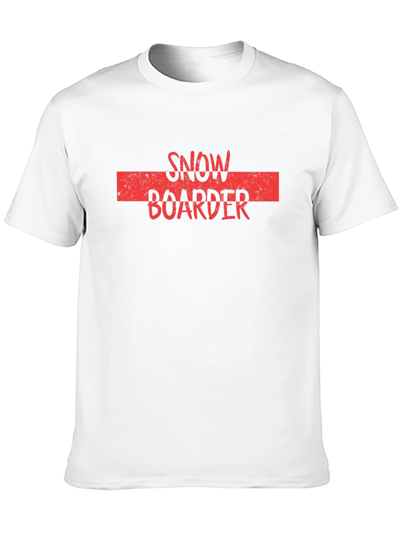 Black Snowboarder Graphic Tee - Black Cotton T-Shirt view 10