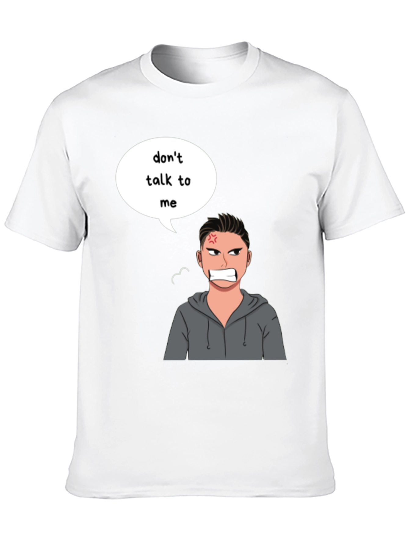 Black Don't Talk To Me Angry Cartoon T-Shirt view 10