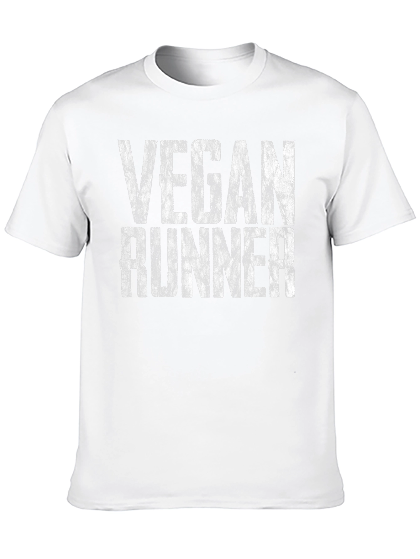 Black Vegan Runner Graphic Tee - Unisex Soft Cotton T-Shirt view 10