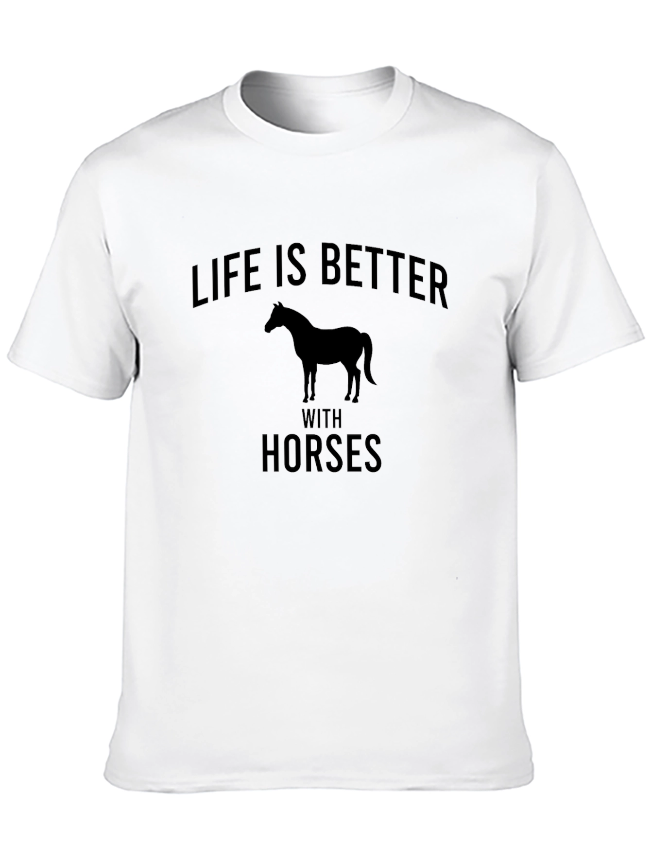 Black Life is Better with Horses Black T-Shirt view 10
