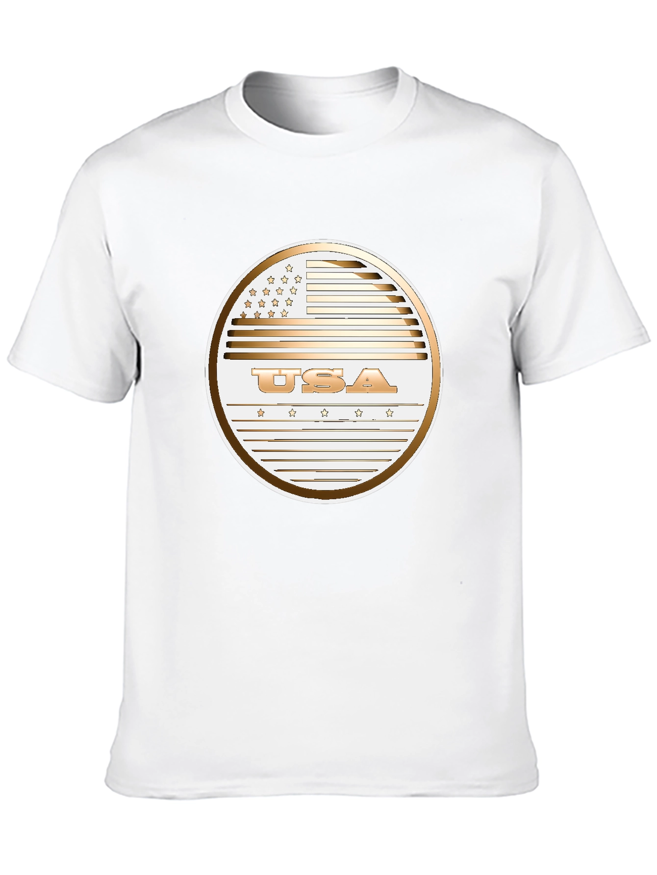 Black USA Flag Graphic Print T-Shirt - Patriotic Style view 10