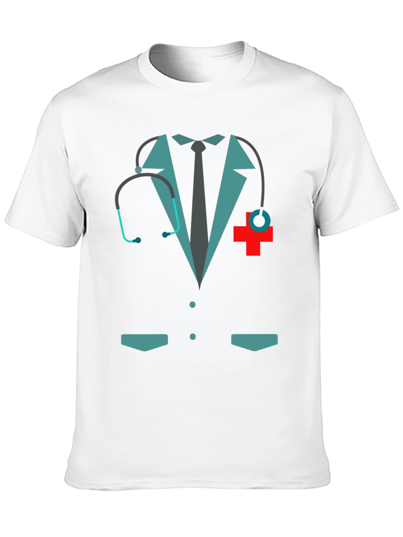 Black Doctor Costume Graphic Tee - Novelty Design view 10