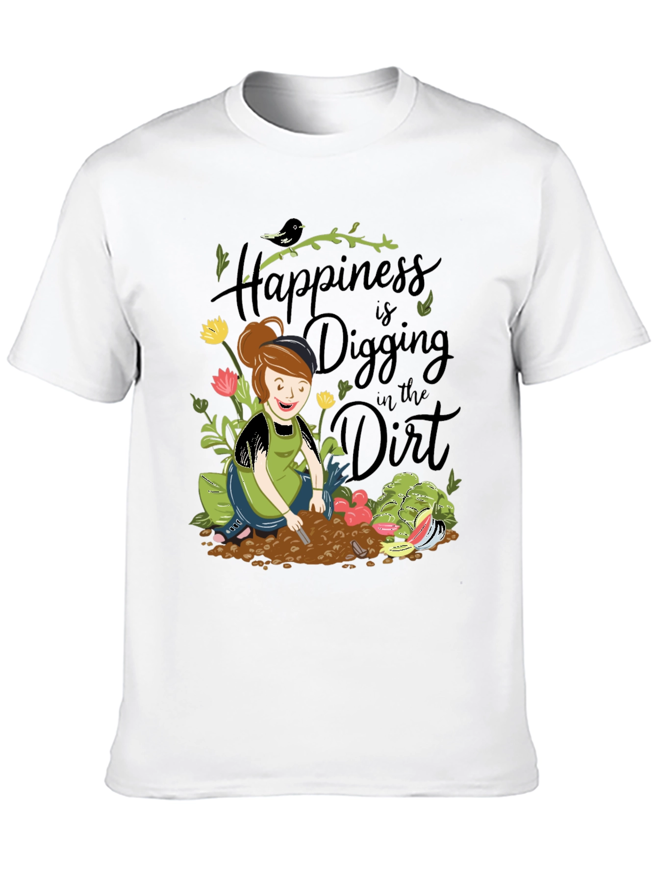 Black Gardening T-Shirt - Digging in the Dirt view 10