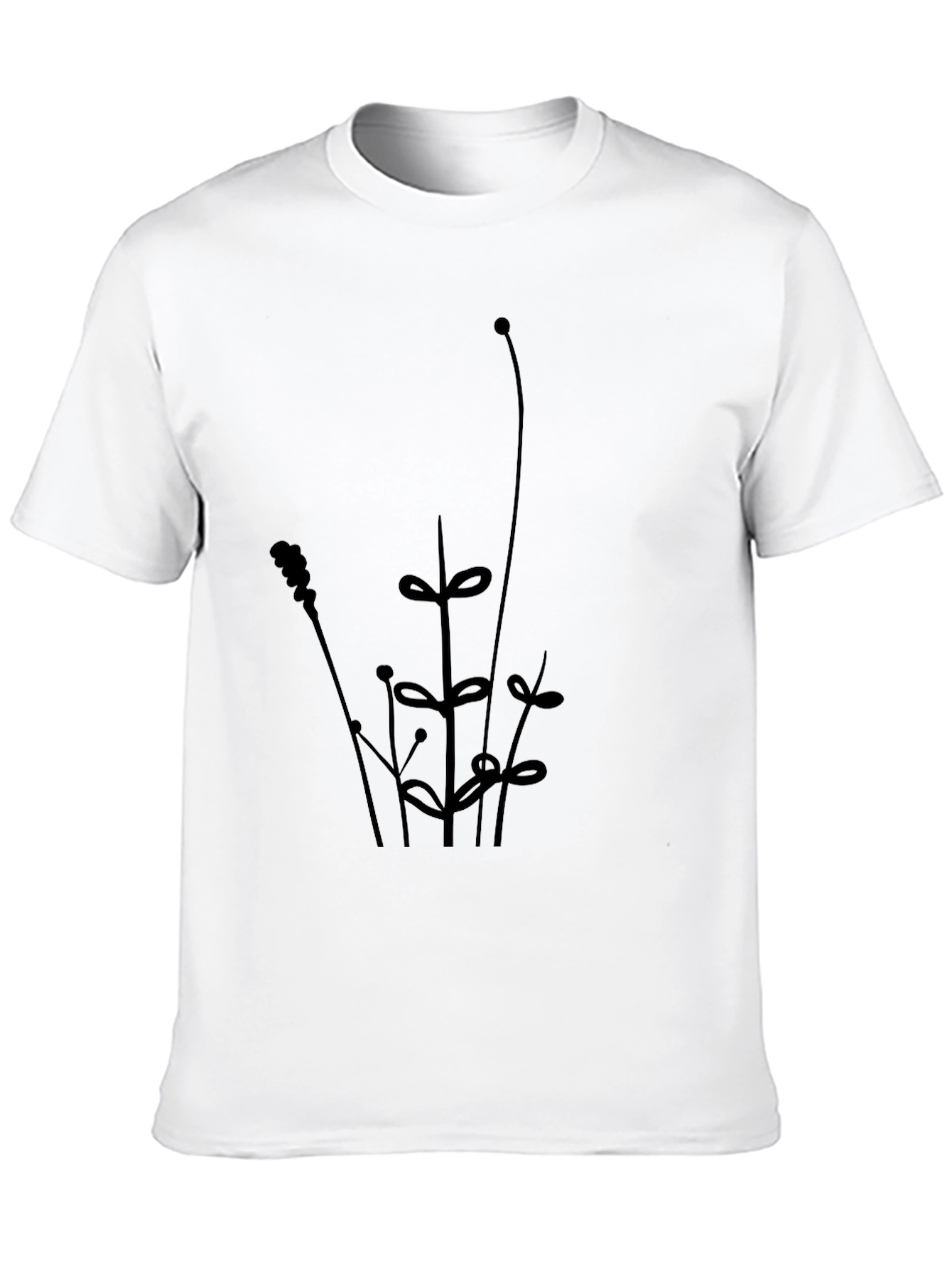 Black Black Floral Graphic Tee - Casual Style view 10