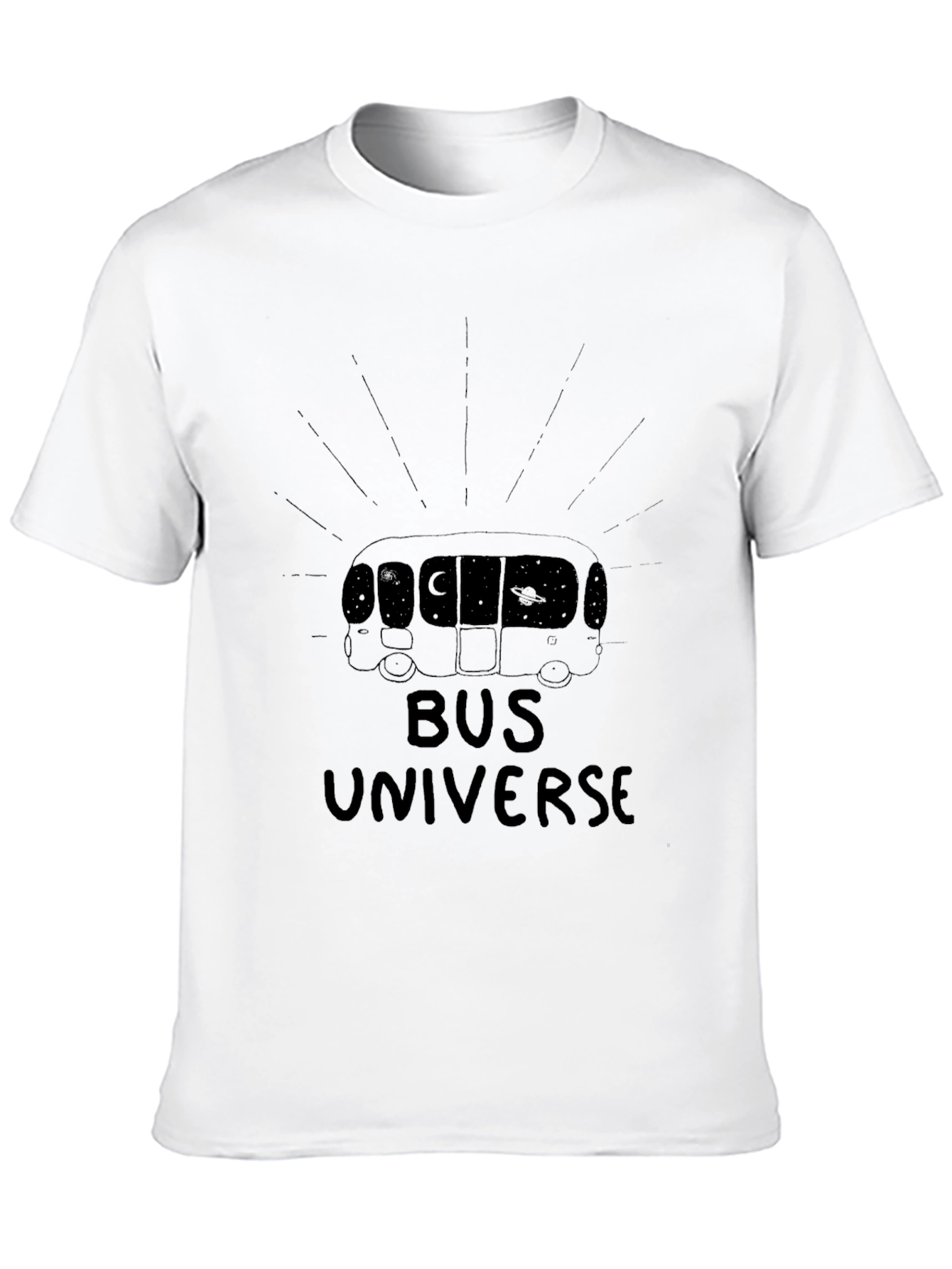 Bus Universe Black Graphic Tee - Stylish Cotton T-Shirt - 10
