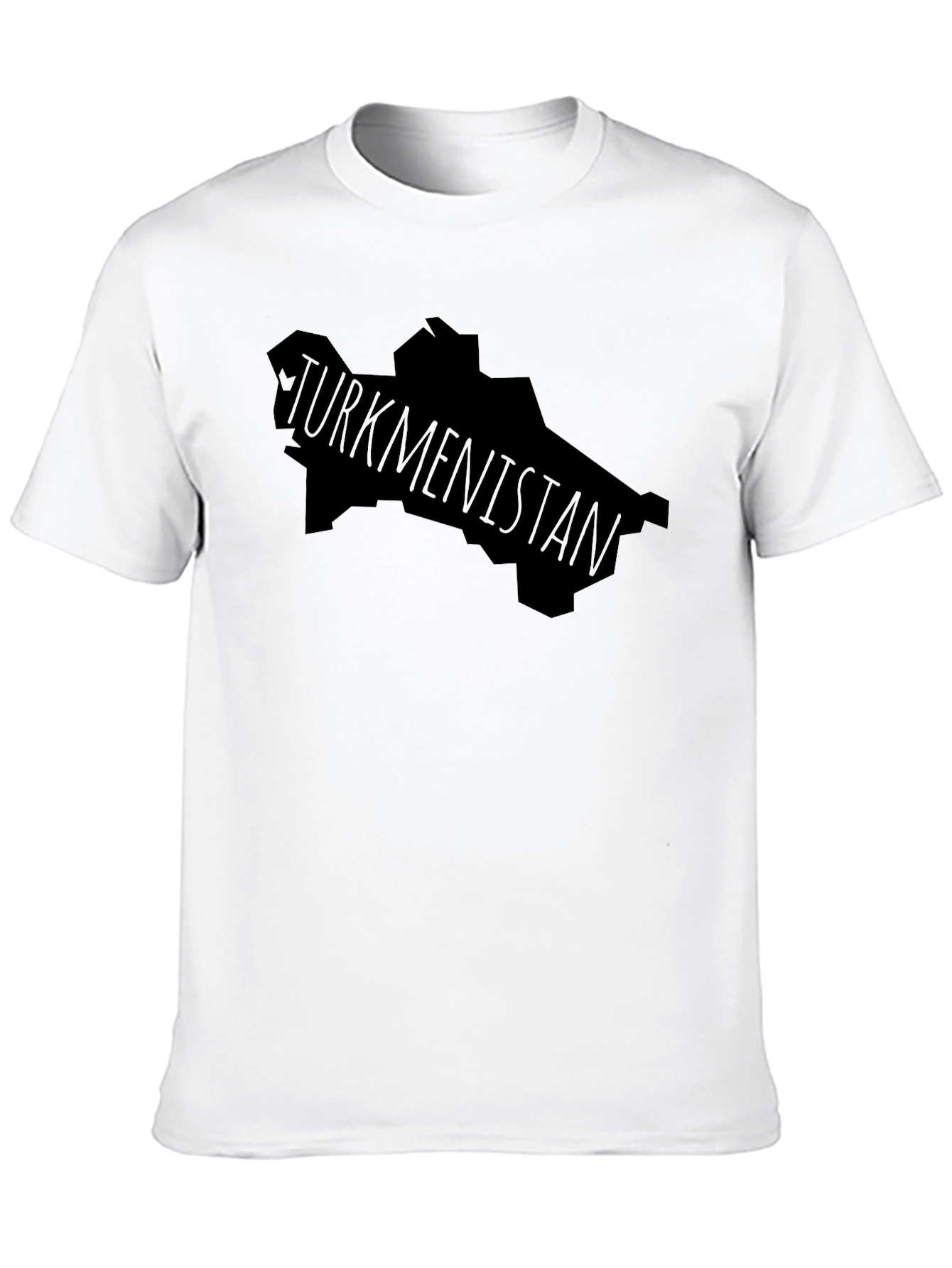 Black Turkmenistan Map T-Shirt, Graphic Tee, Country Pride view 10