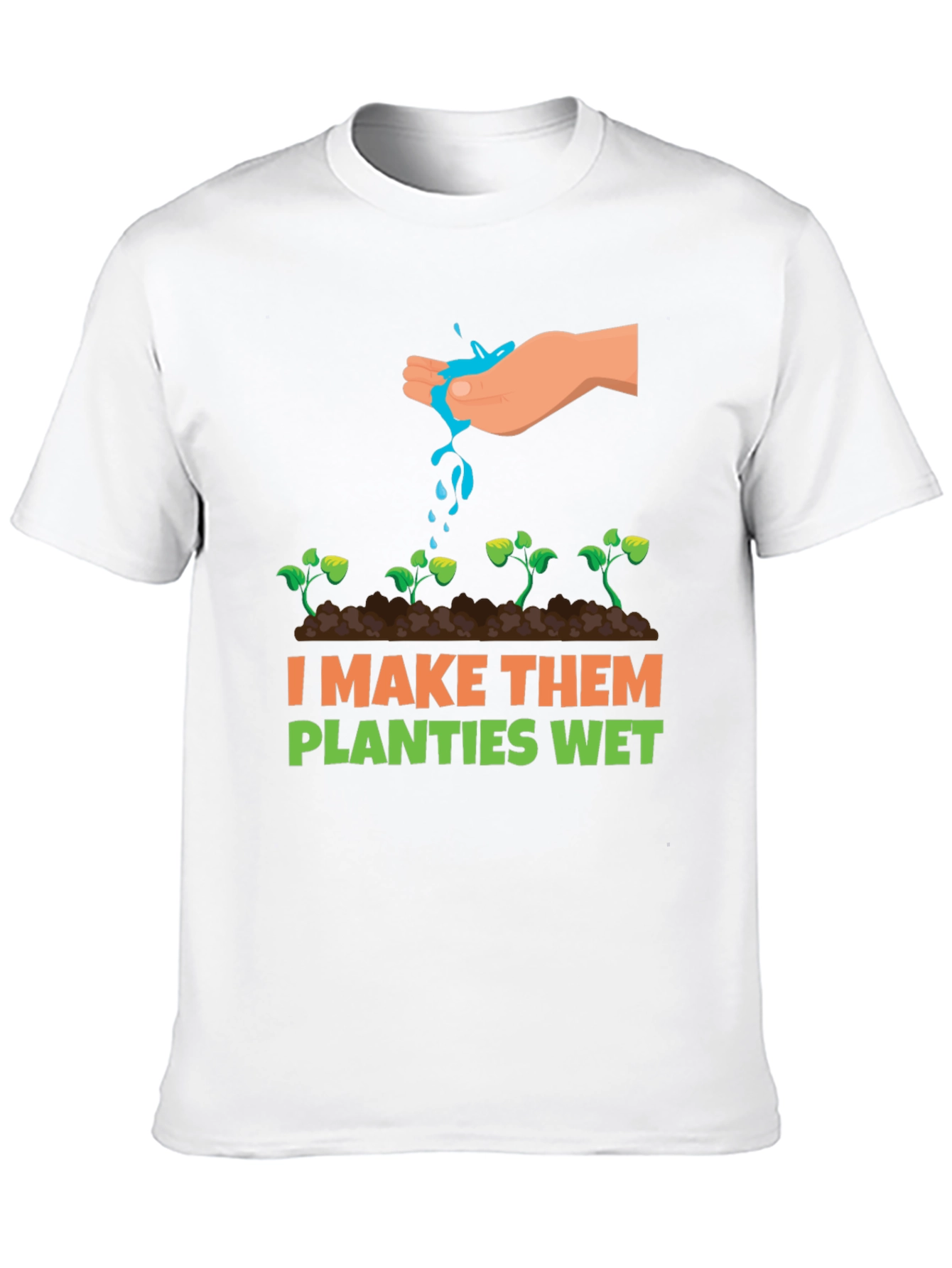 Black I Make Them Planties Wet Graphic Tee view 10