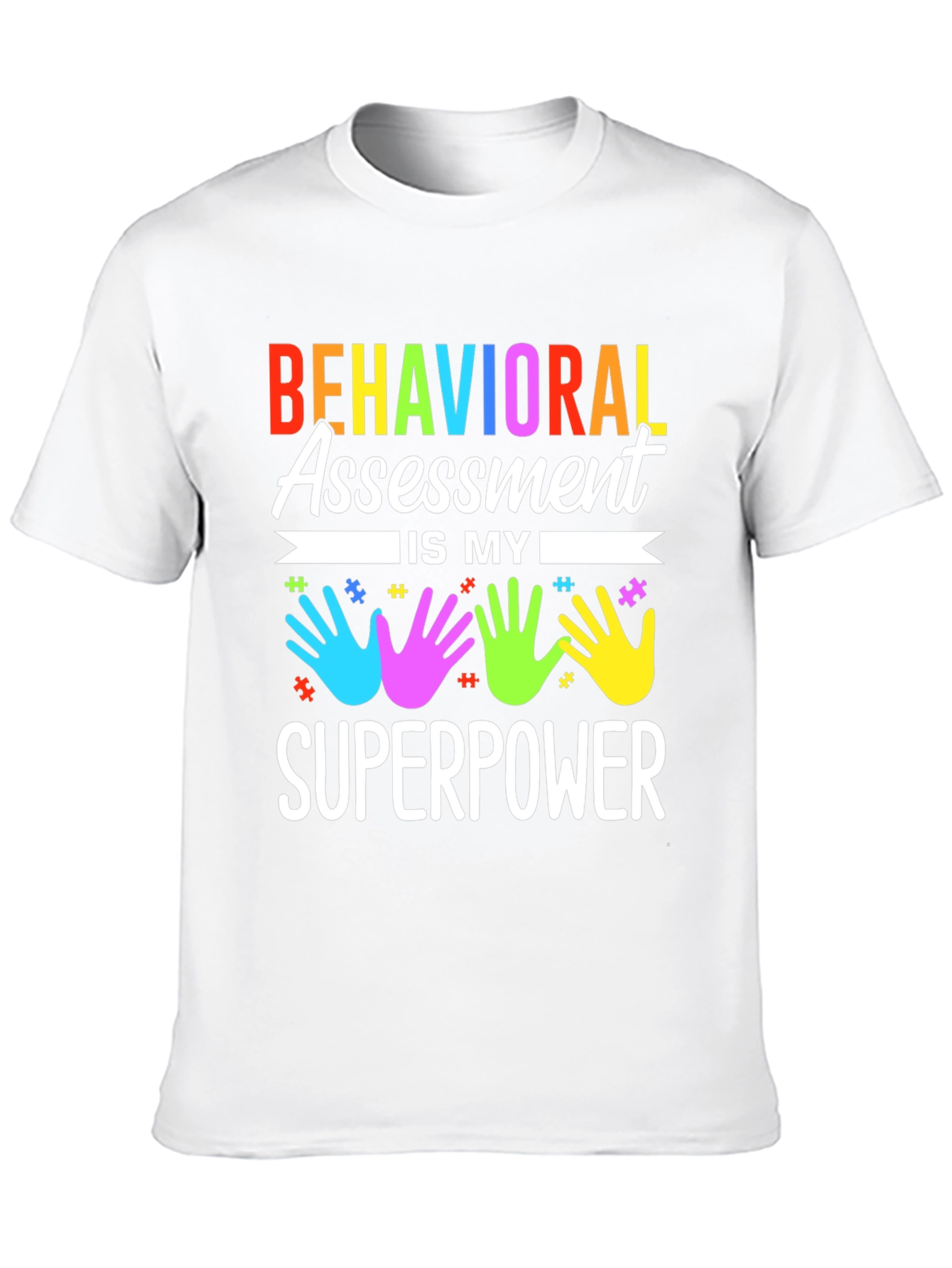 Black Behavioral Assessment Superpower T-Shirt view 10