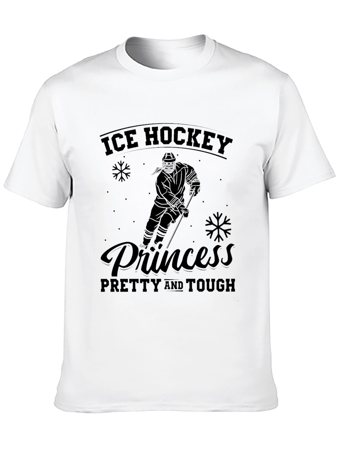 Black Ice Hockey Princess T-Shirt - Pretty & Tough view 10