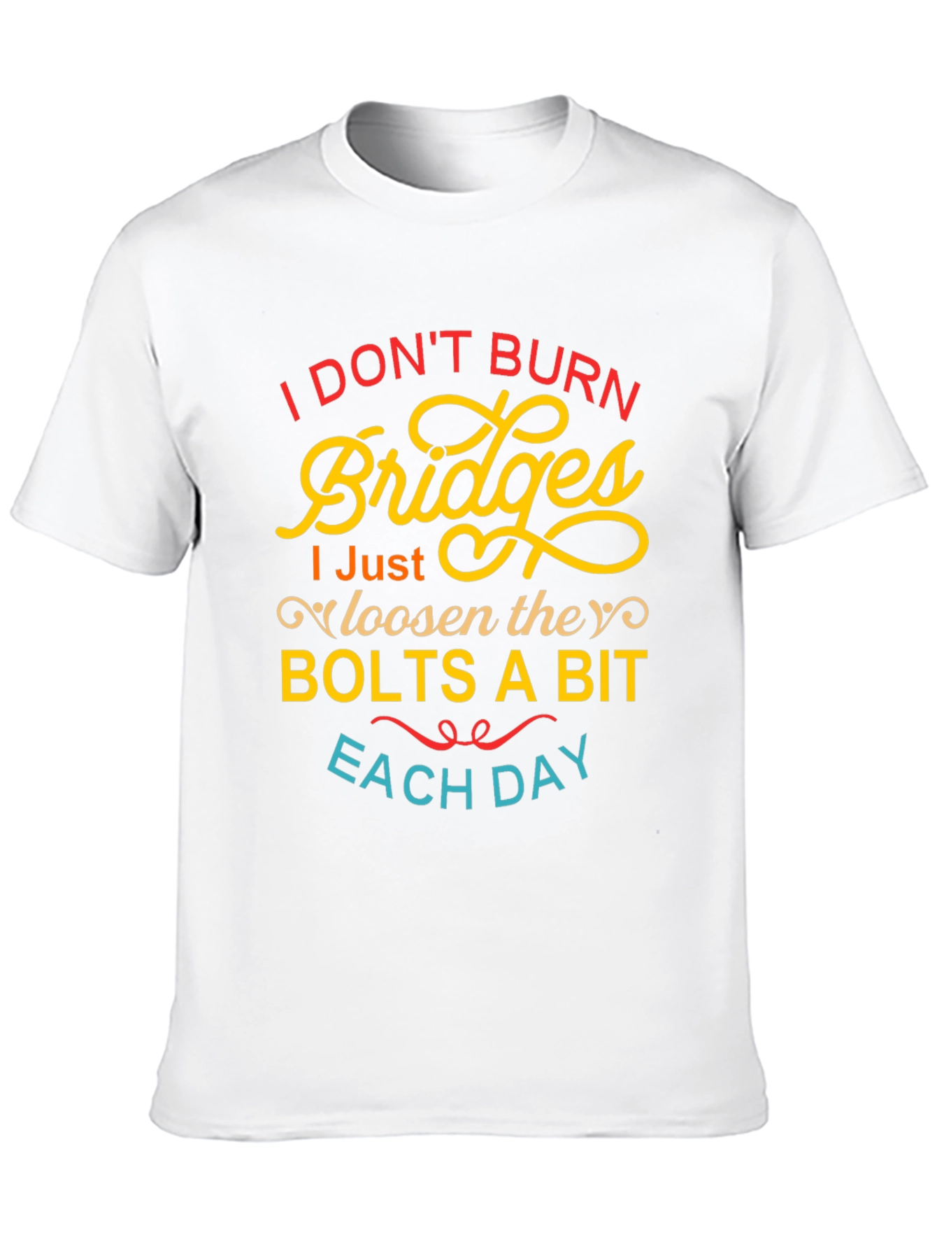 Black I Don't Burn Bridges Funny Graphic Tee view 10