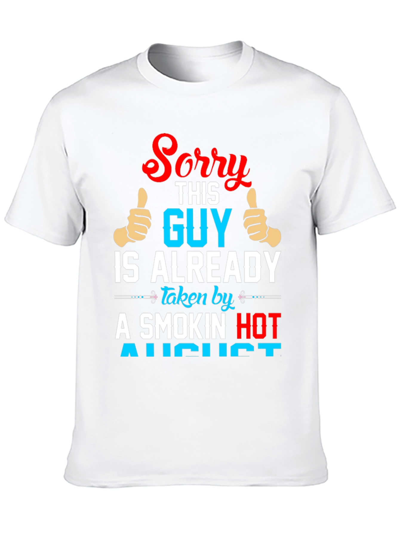 Black Funny "Taken by August" Graphic Tee view 10