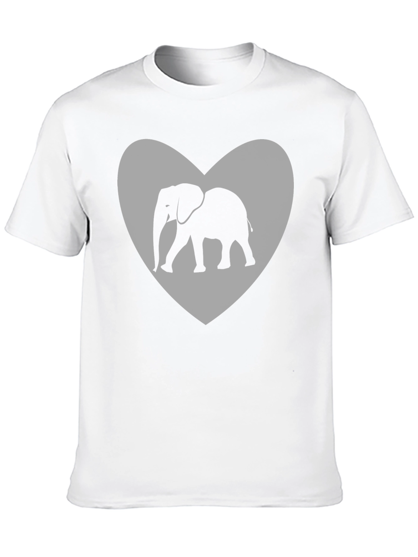 Black Elephant Heart Graphic Tee - Black view 10
