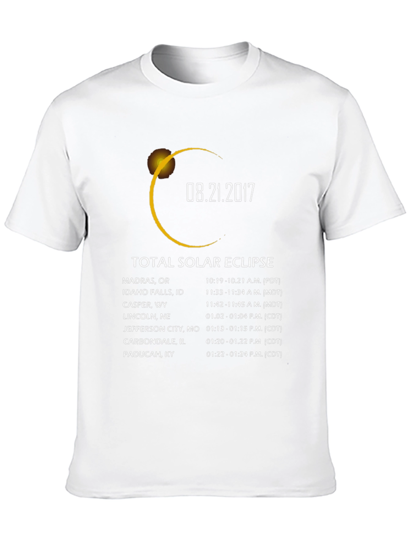 Total Solar Eclipse 2017 Graphic T-Shirt - 10