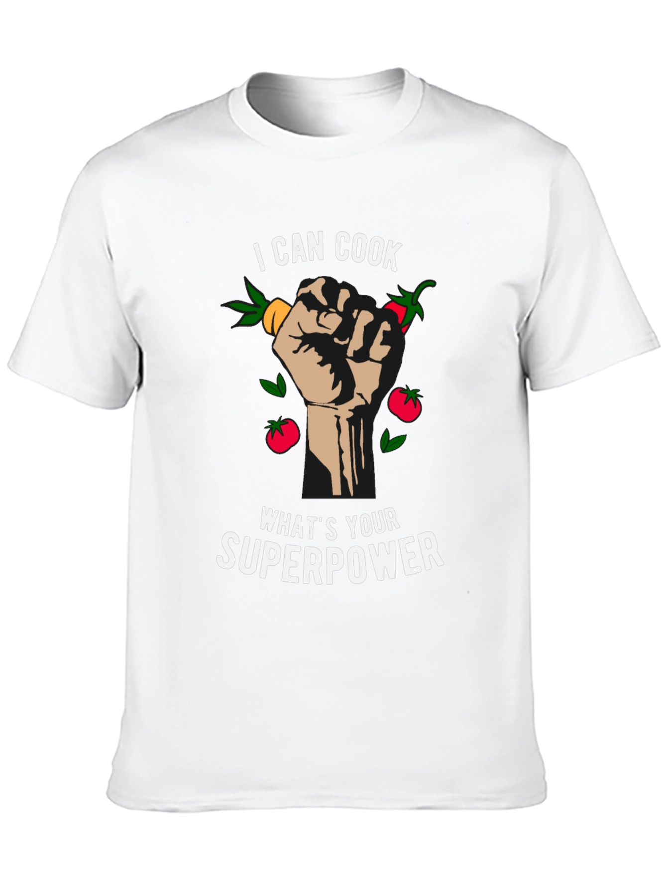 Black I Can Cook, What's Your Superpower Black T-Shirt view 10