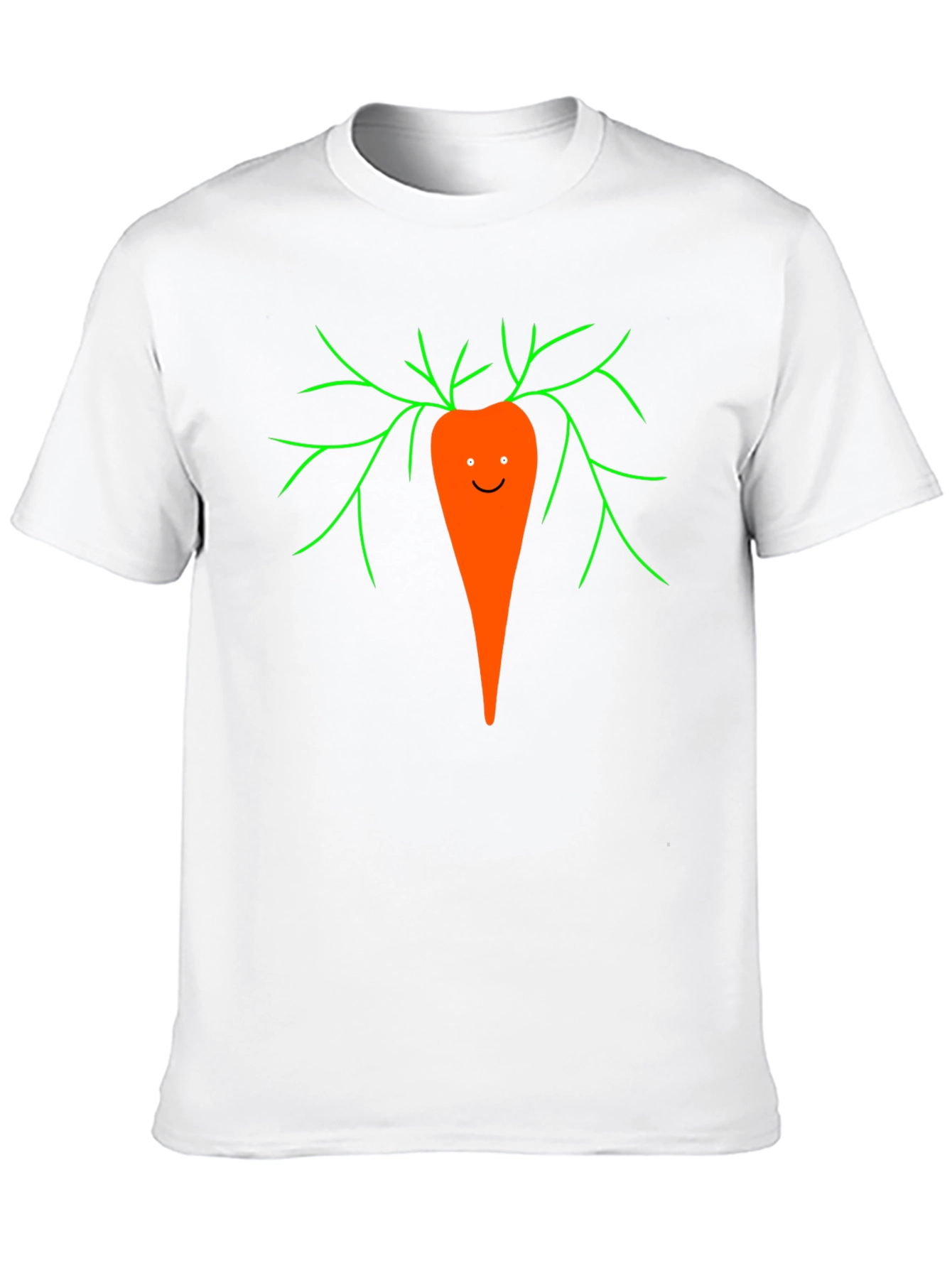 Black Funny Carrot Graphic Tee - Unisex Black T-Shirt view 10