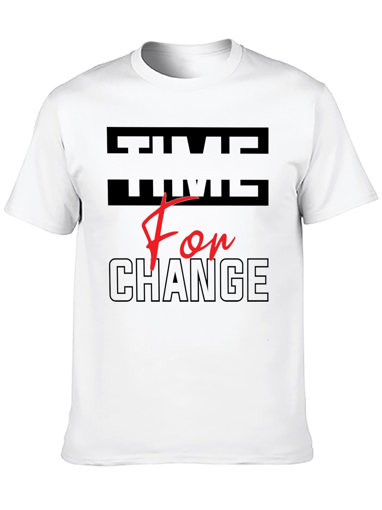 Black Time For Change Graphic T-Shirt view 10