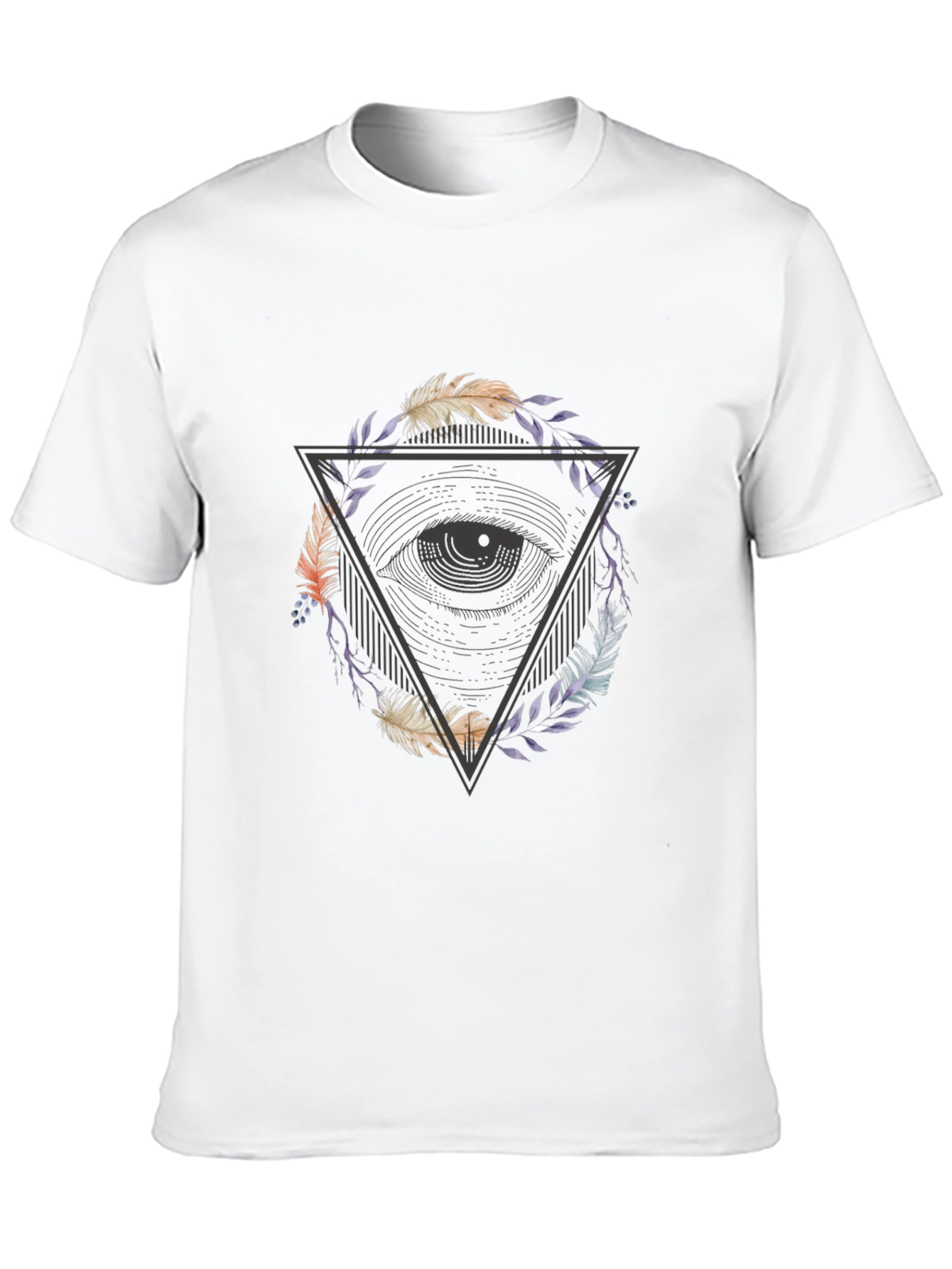 Black Eye of Providence Graphic Tee - Black view 10