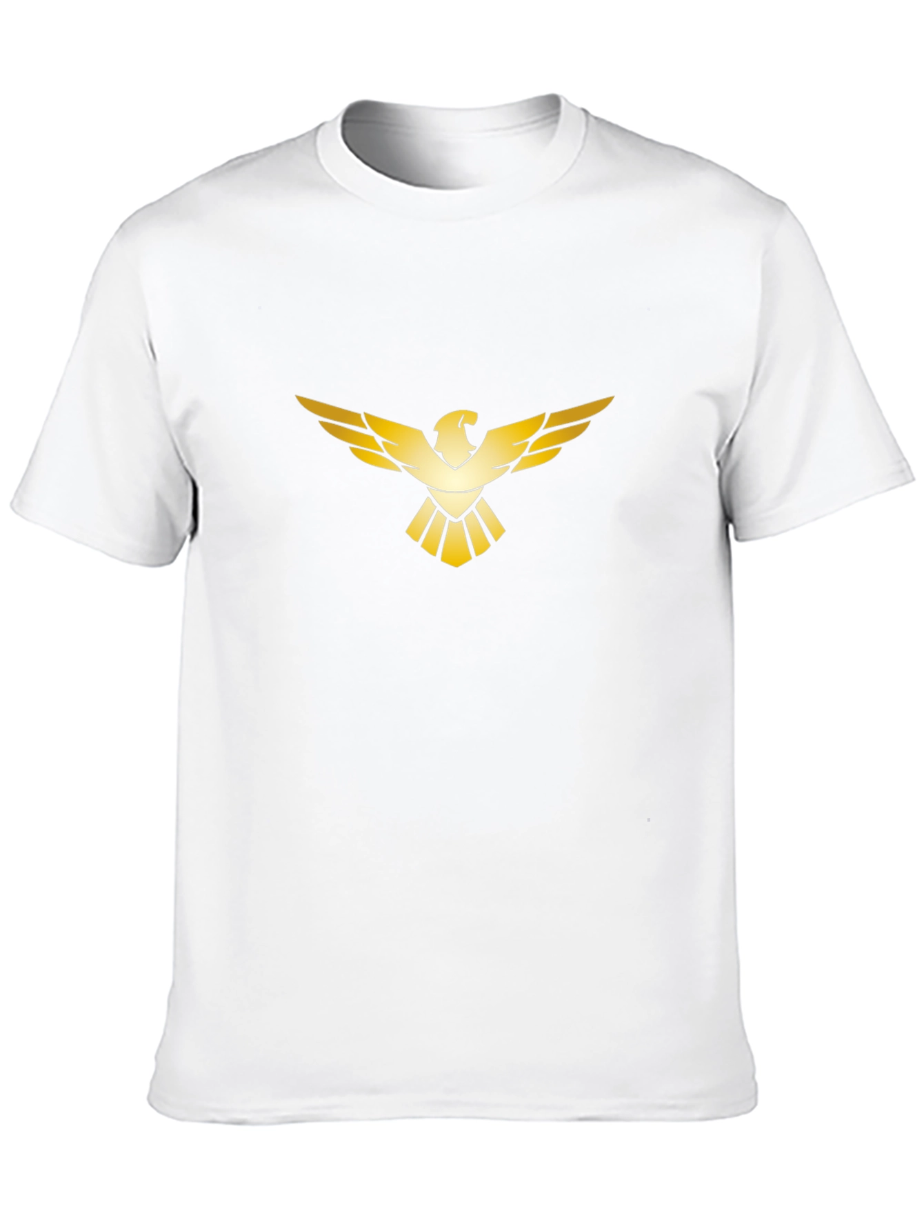 Black Golden Eagle Graphic Black T-Shirt view 10