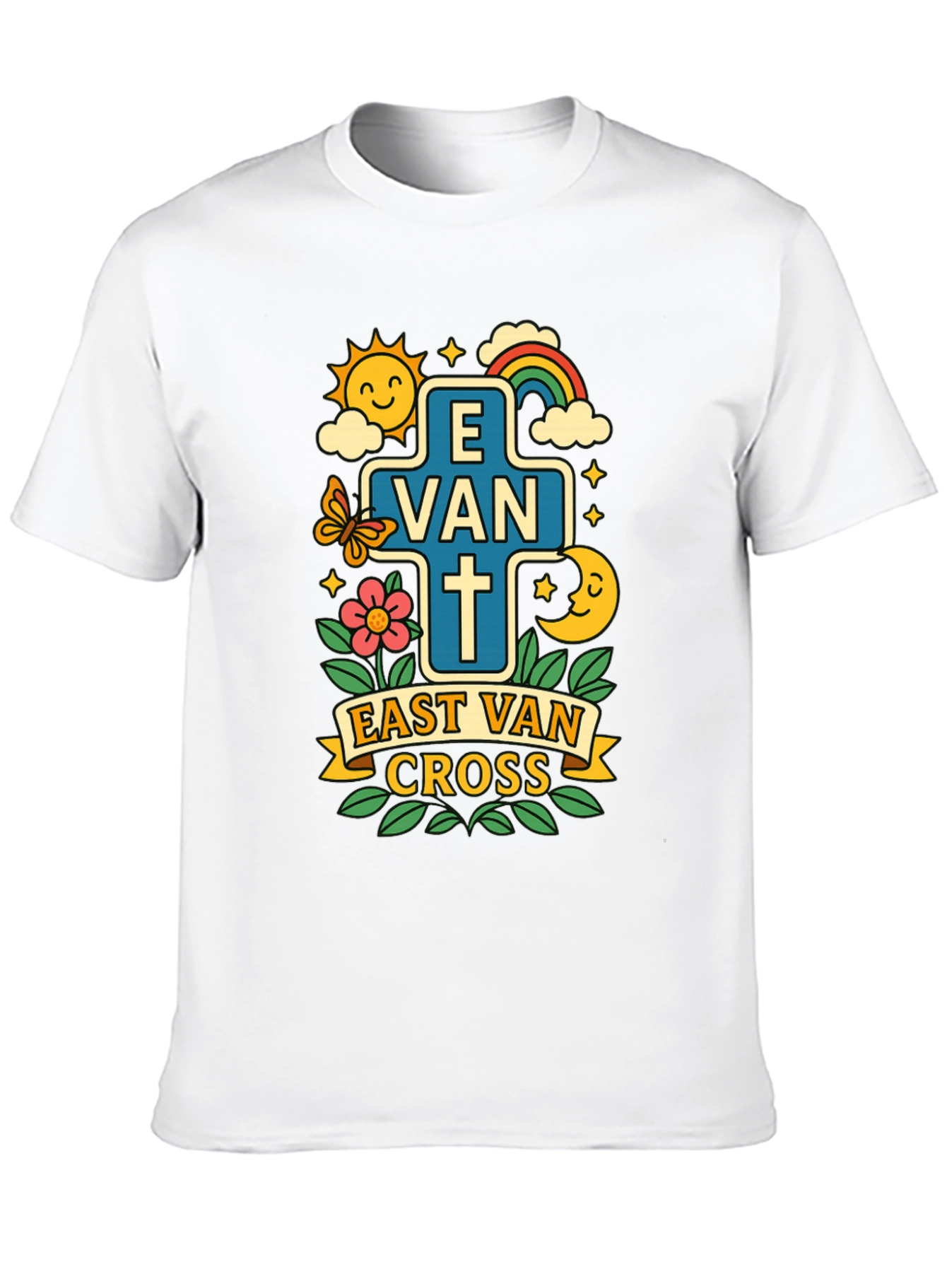 Black East Van Cross Graphic T-Shirt view 10