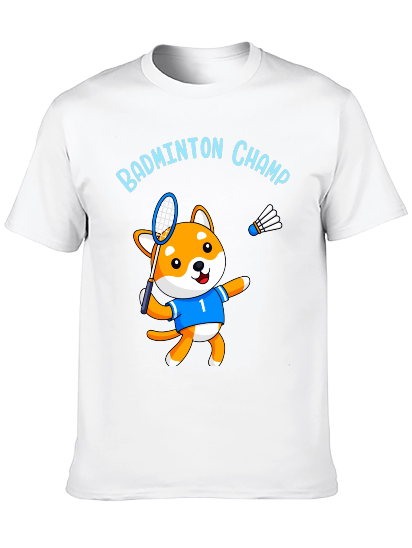 Black Badminton Champ Dog Graphic Tee - Black view 10