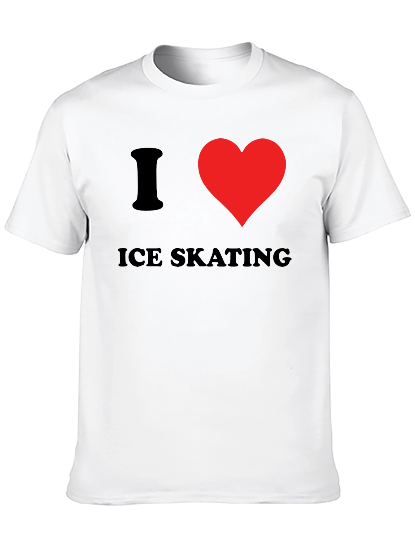Black I Heart Ice Skating Graphic Tee view 10