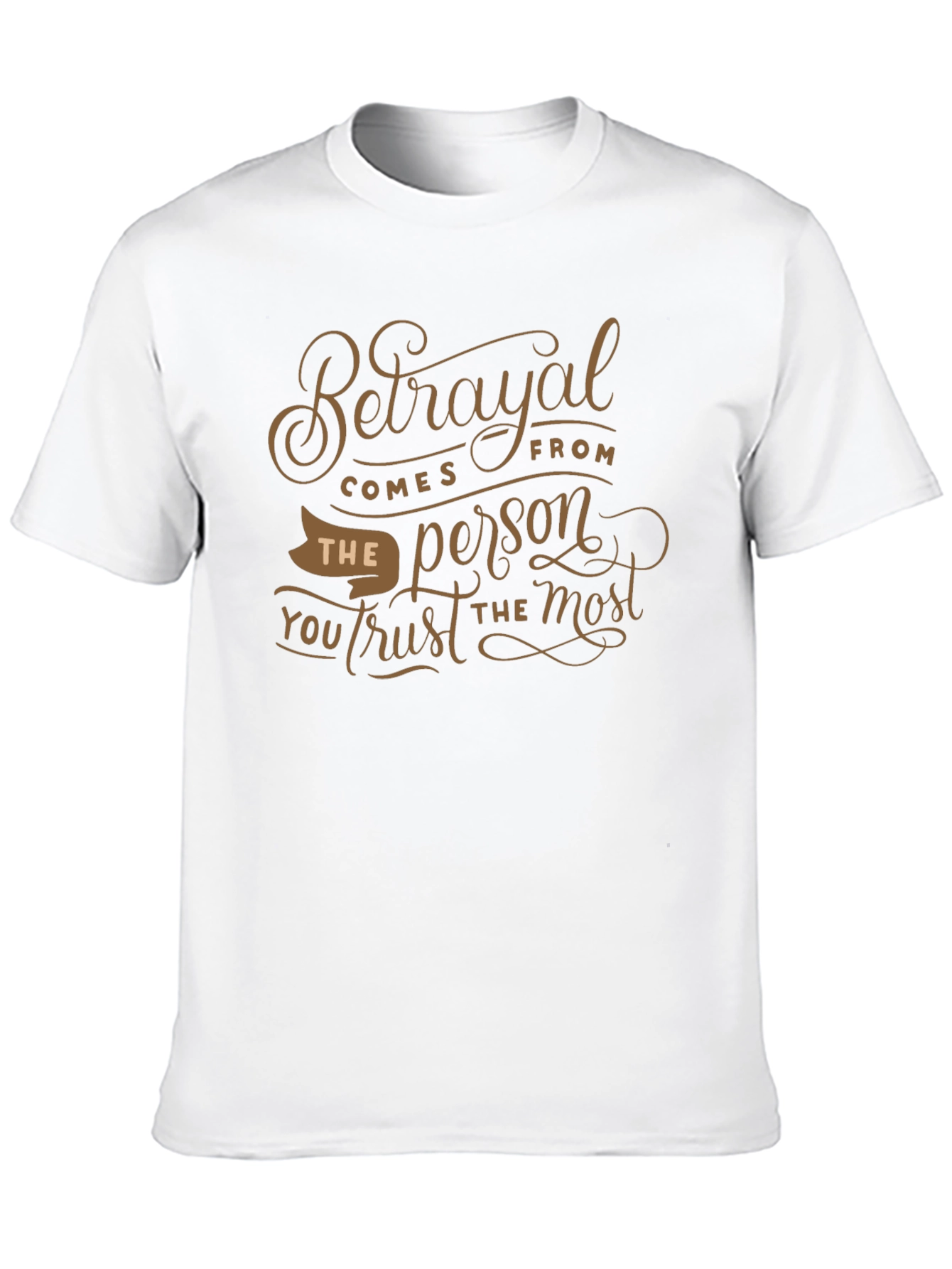Black Betrayal T-Shirt: Trust the Most Graphic Tee view 10