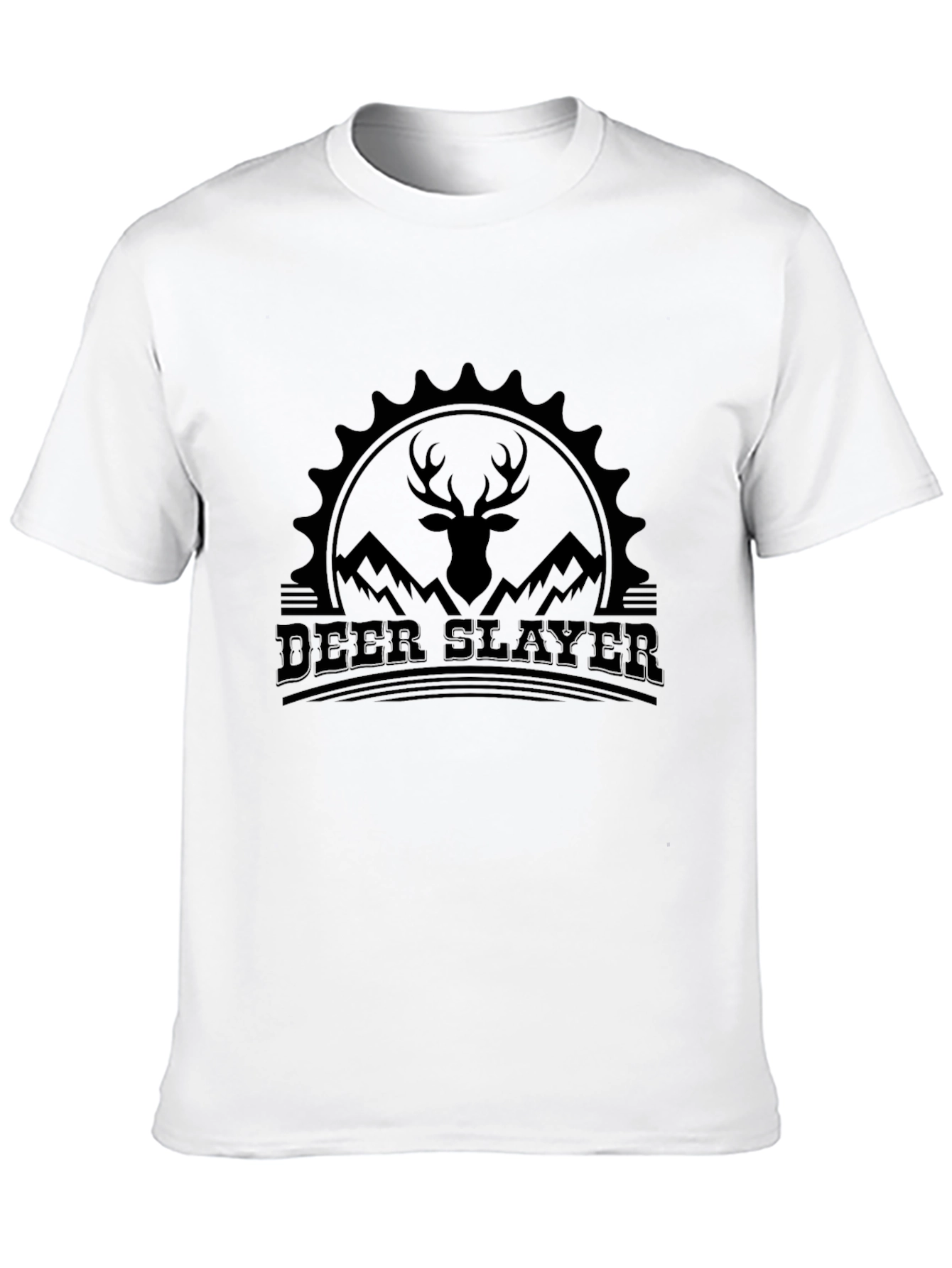 Black Deer Slayer Graphic Tee - Mountain Hunter T-Shirt view 10