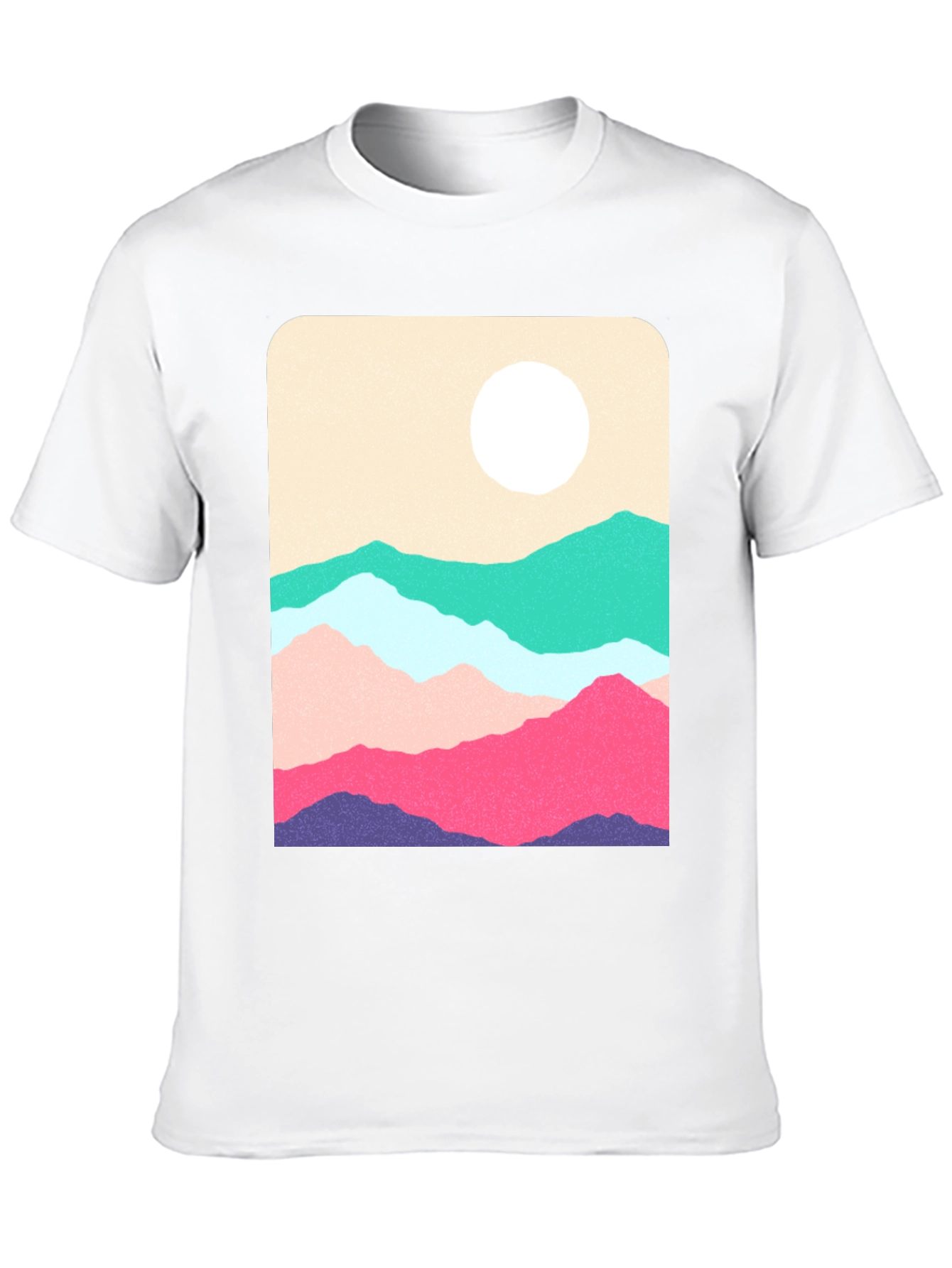 Black Mountainscape Graphic Tee view 10