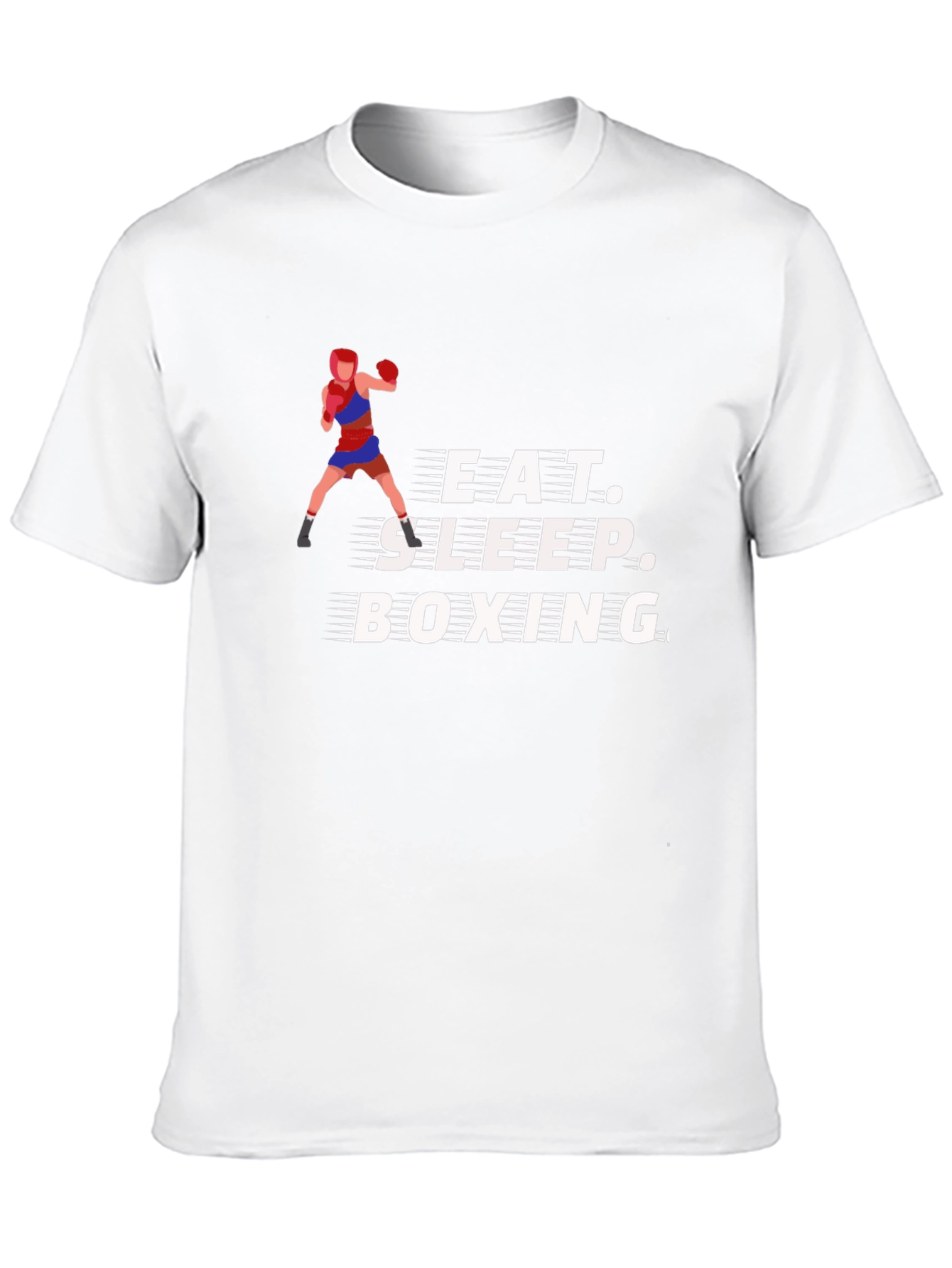 Black Eat Sleep Boxing Black T-Shirt view 10