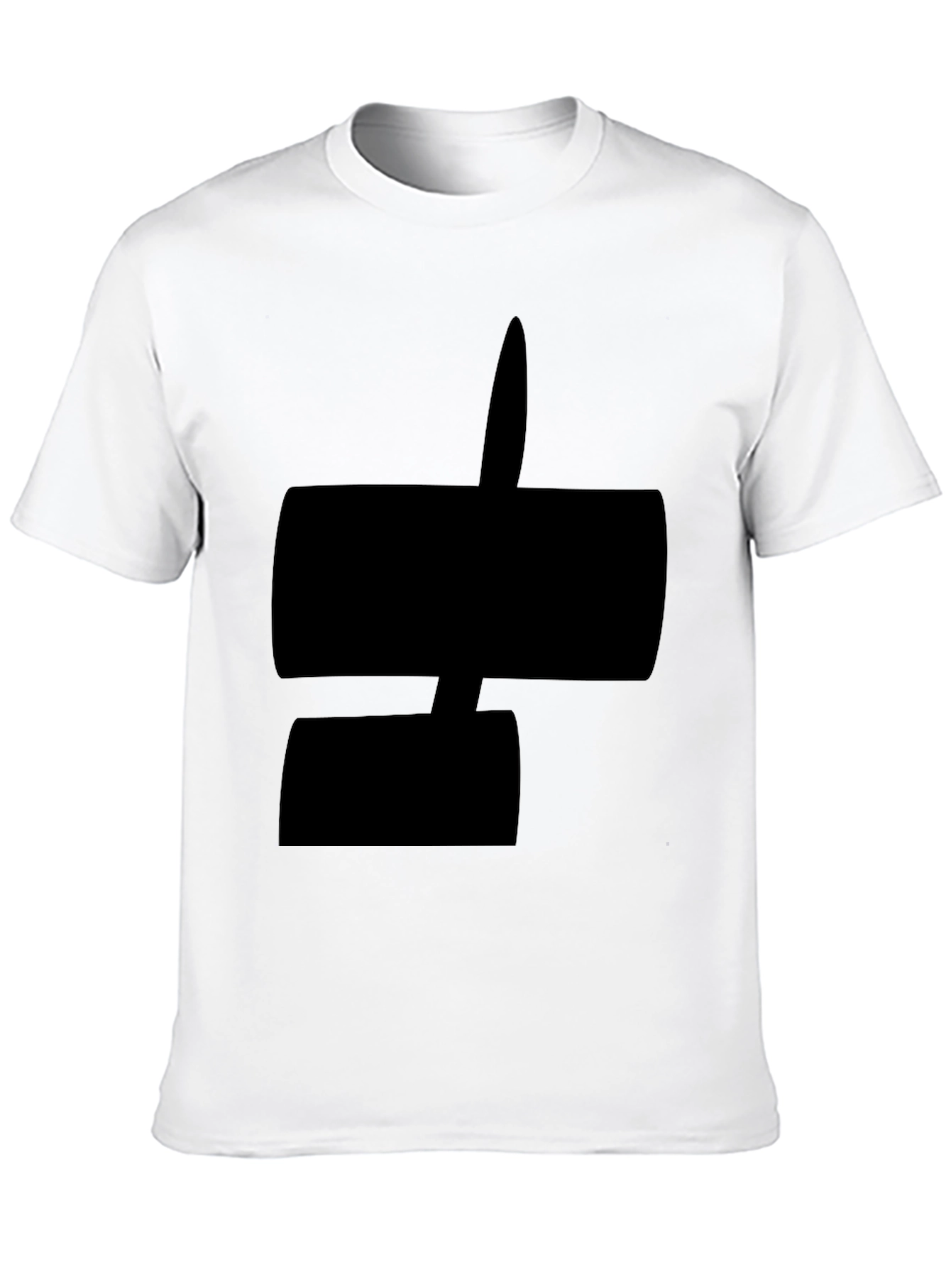 Black Modern Abstract Black Graphic Tee Shirt view 10