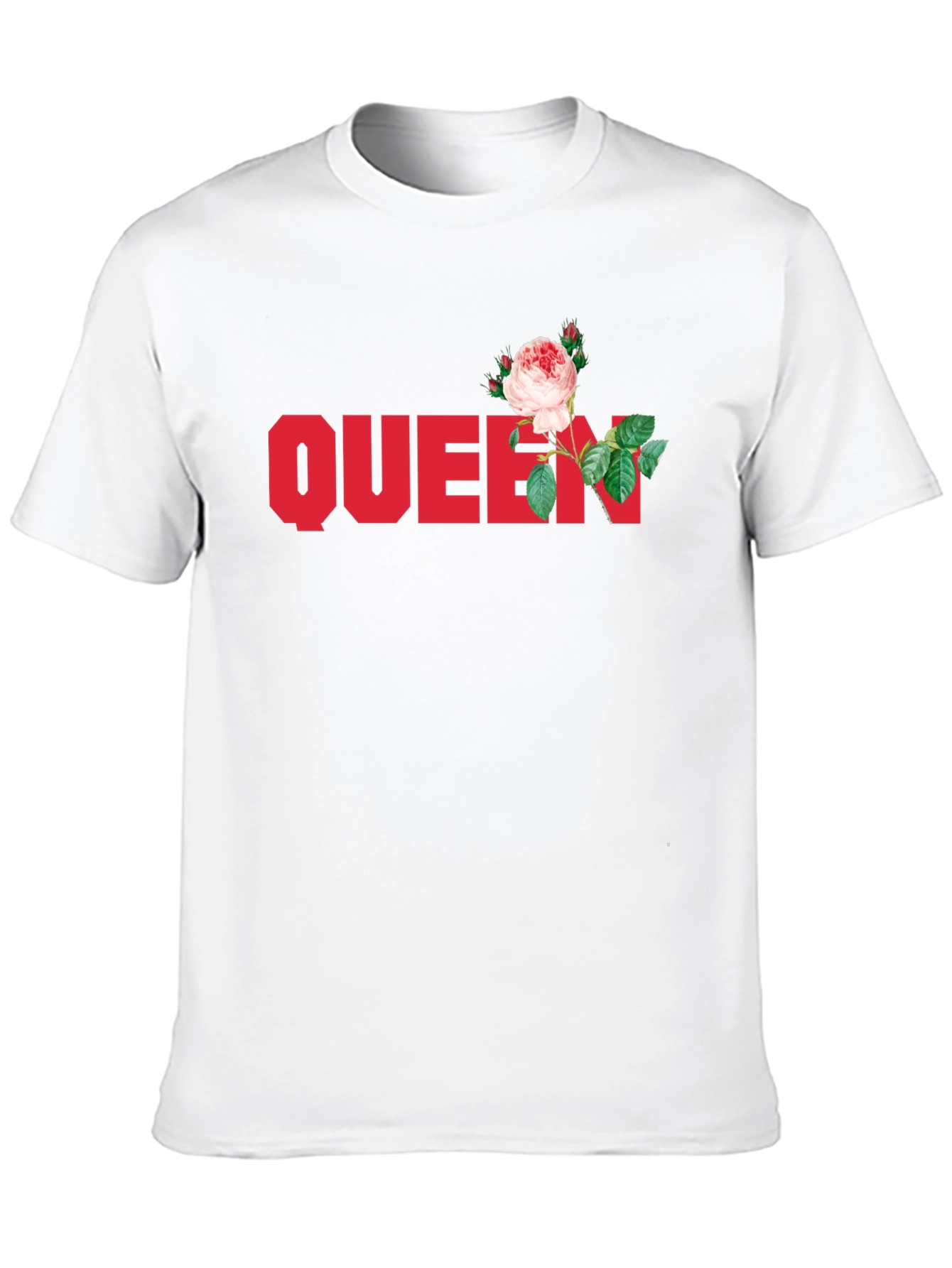 Black Queen Rose Graphic Tee - Stylish Black T-Shirt view 10