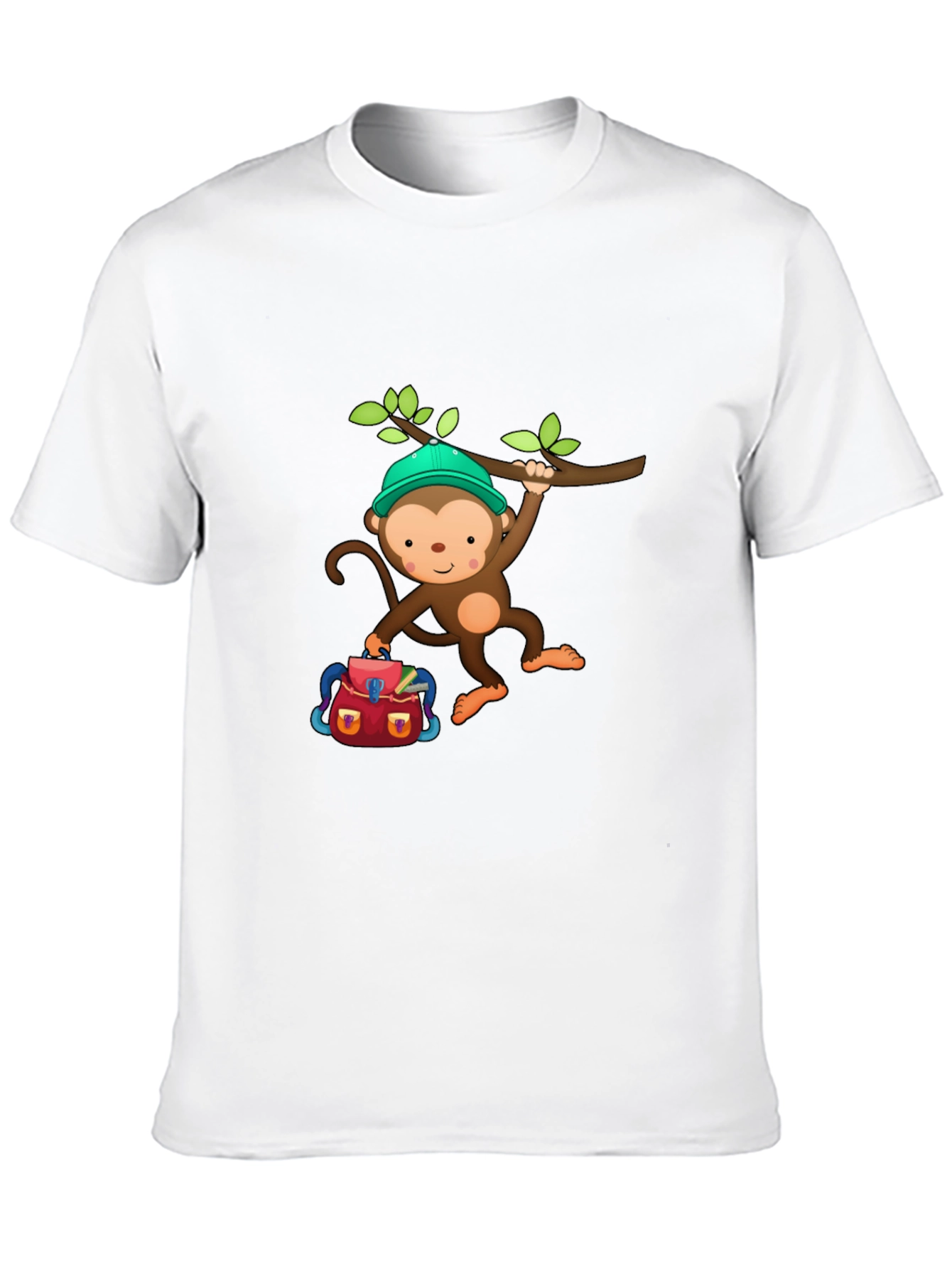 Black Monkey Backpack T-Shirt view 10