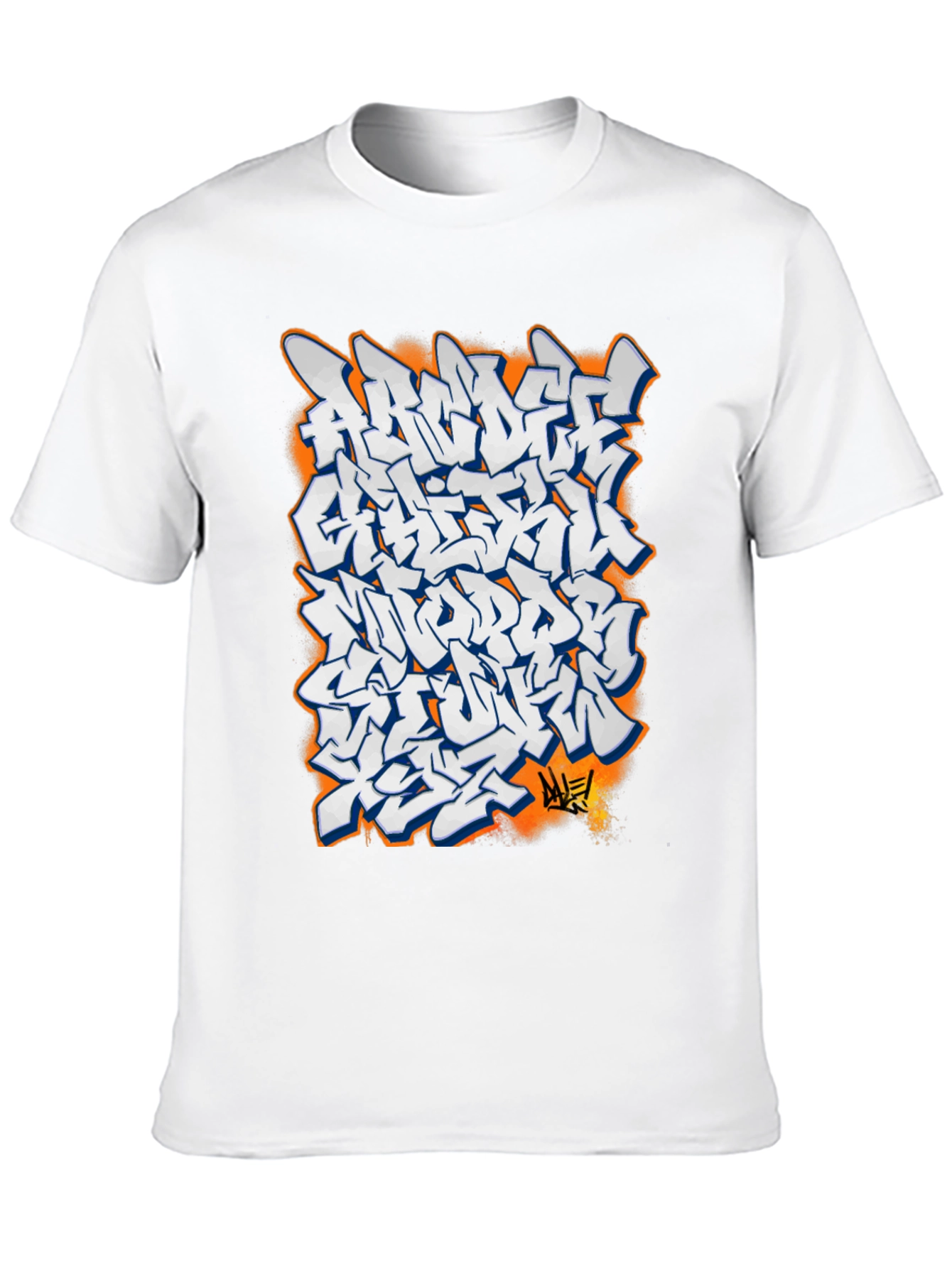 Black Urban Graffiti Graphic Tee - Cool Streetwear T-Shirt view 10