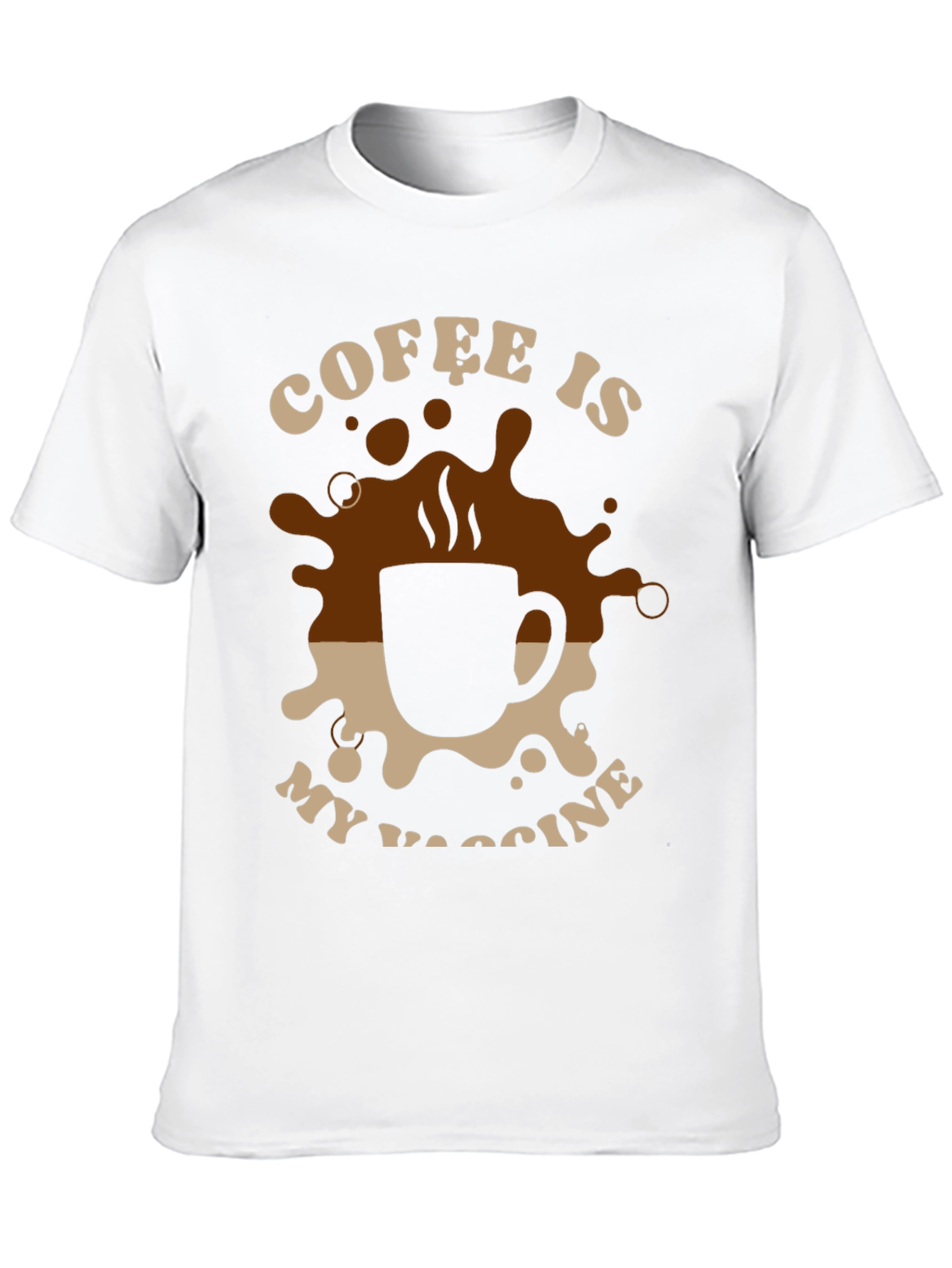 Black Coffee is My Vaccine T-Shirt - Black view 10