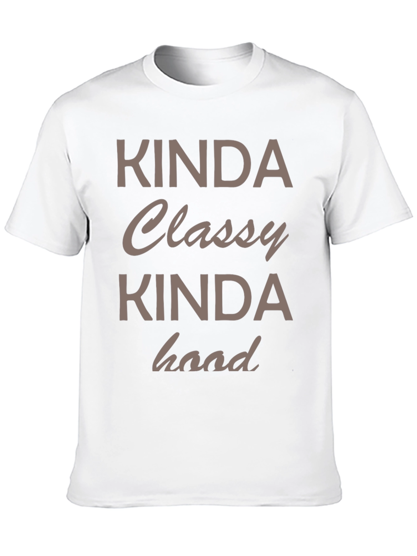 Black Kinda Classy Kinda Hood Graphic Tee view 10