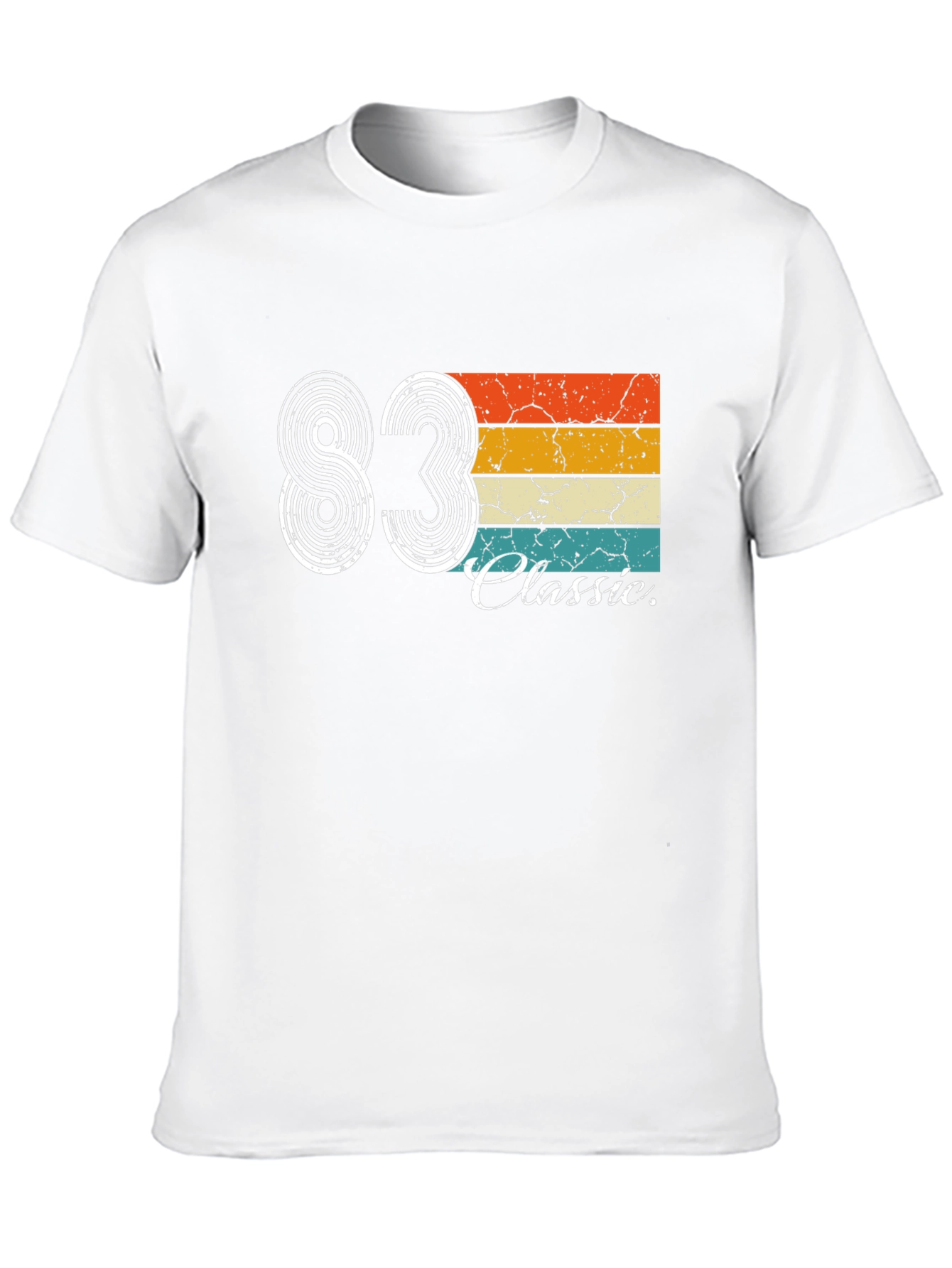 Black Vintage 1983 Classic T-Shirt view 10