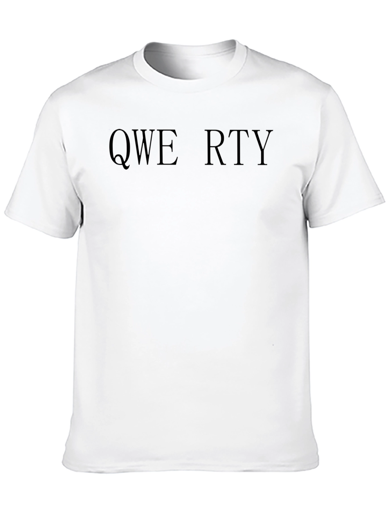 Black QWERTY Black Crew Neck T-Shirt view 10