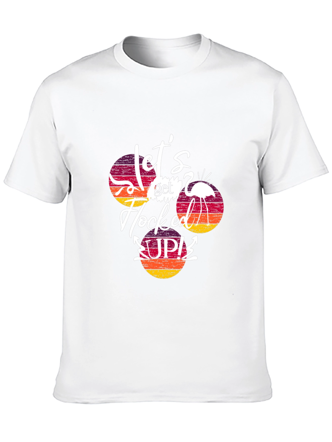 Black Let's Get Flocked Up! T-Shirt view 10