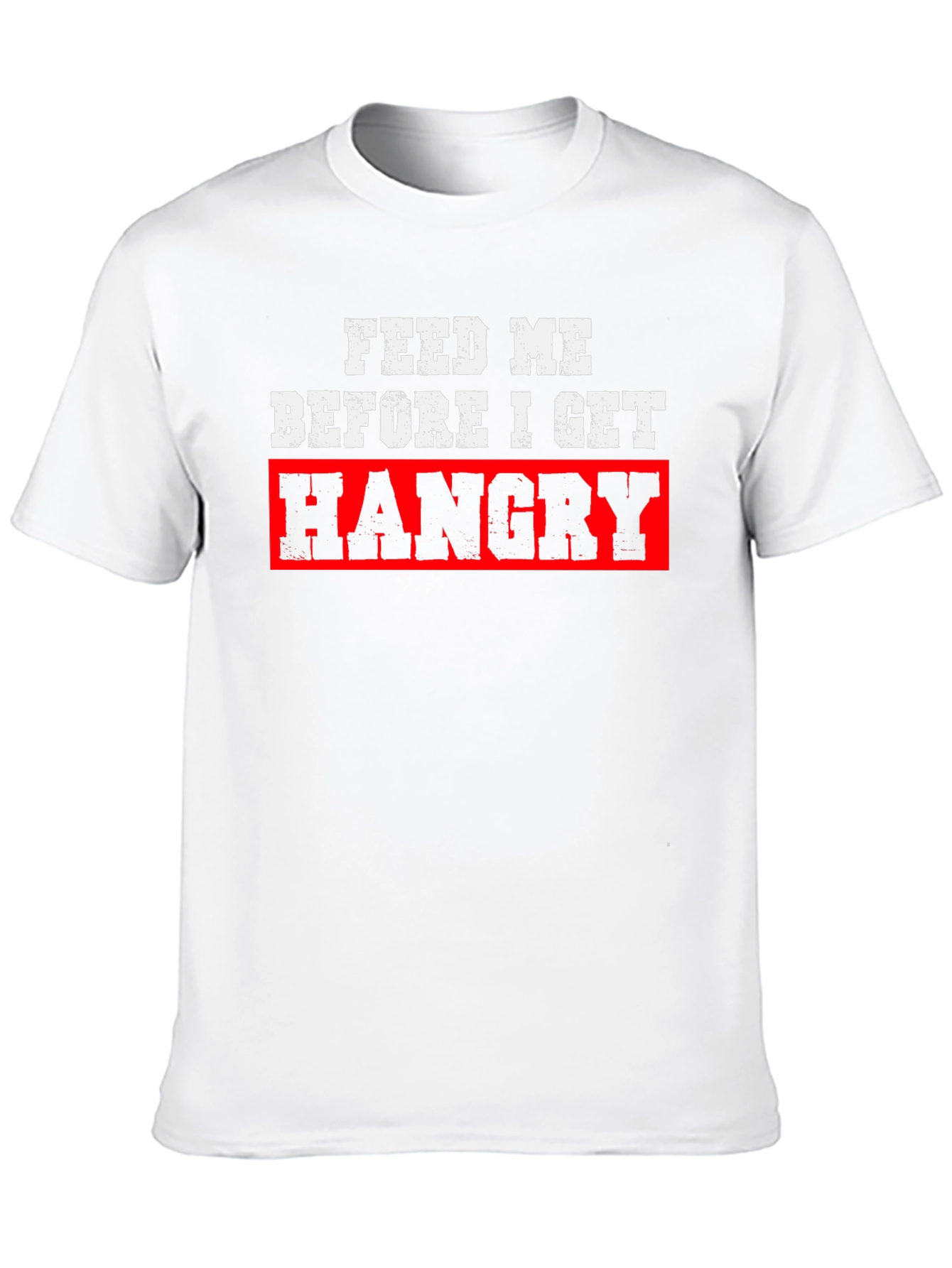 Black Feed Me Before I Get Hangry Black T-Shirt view 10