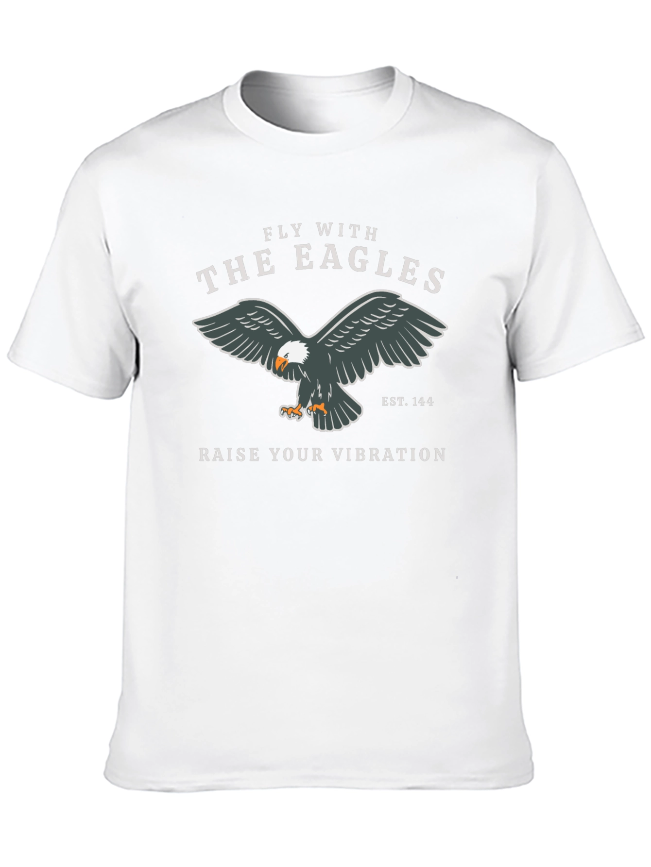 Black Fly with the Eagles Graphic T-Shirt - Premium Black Tee view 10