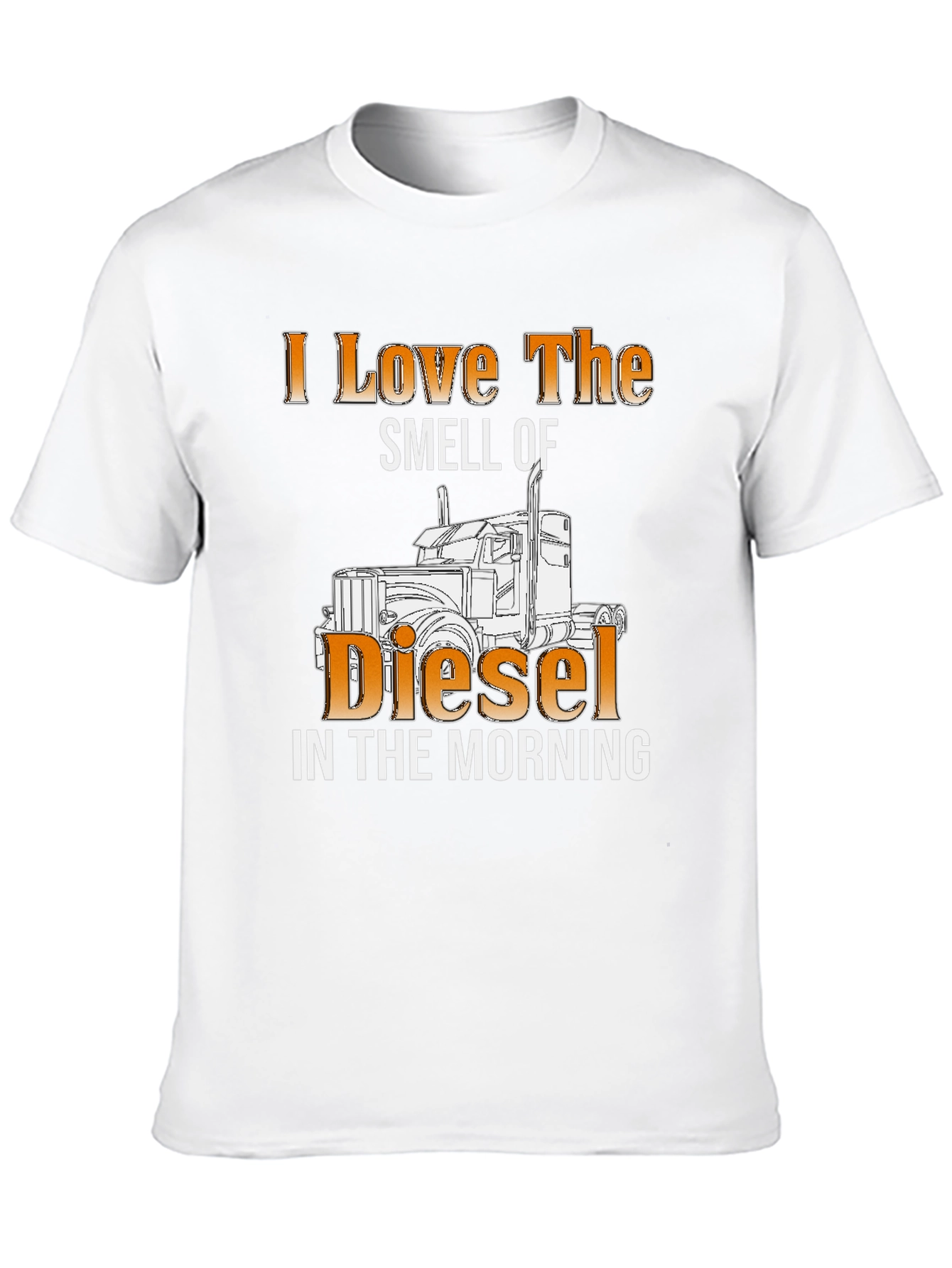 Black I Love the Smell of Diesel T-Shirt view 10