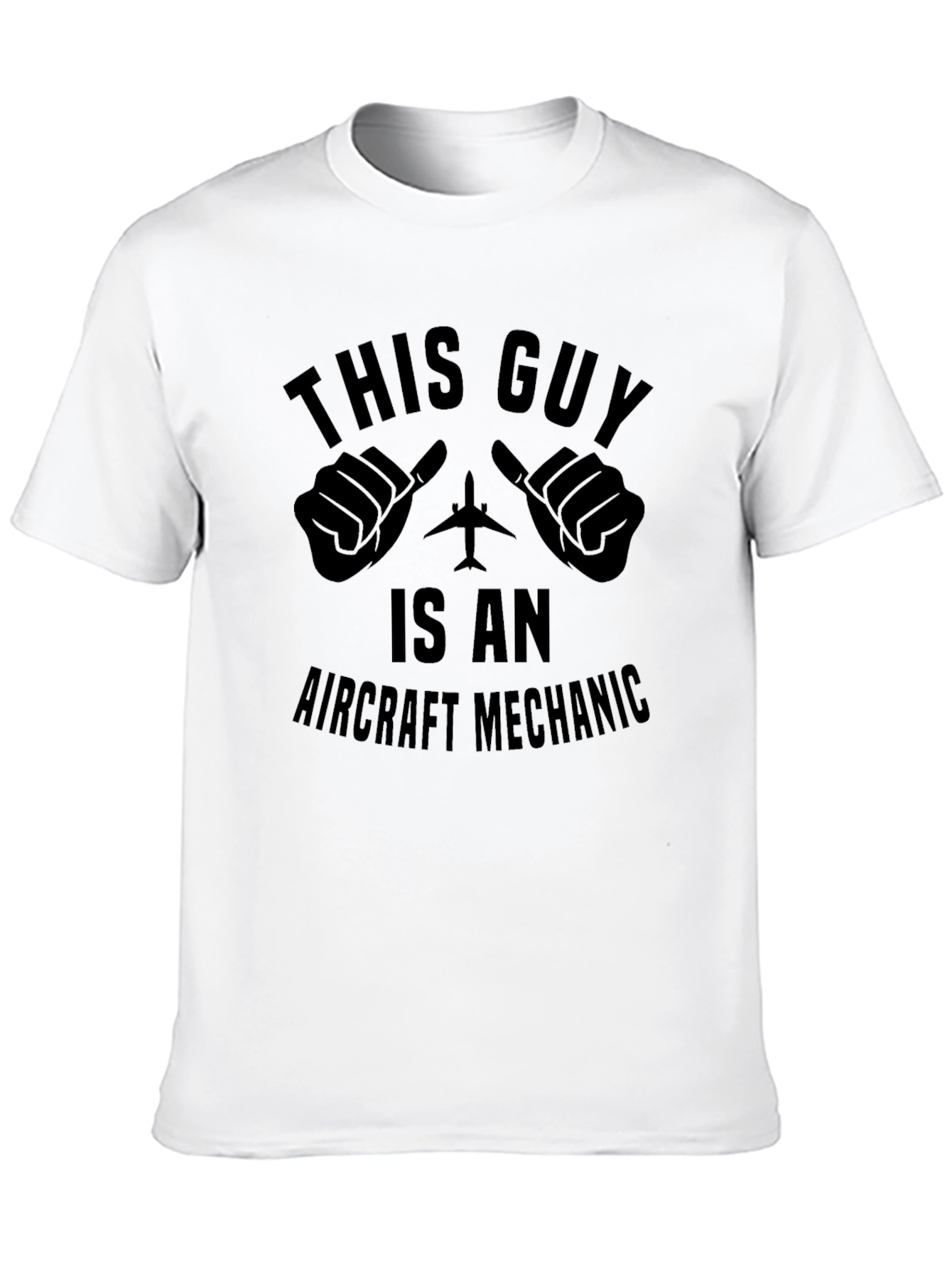 Black Aircraft Mechanic T-Shirt - Funny Gift for Aviation Enthusiasts view 10