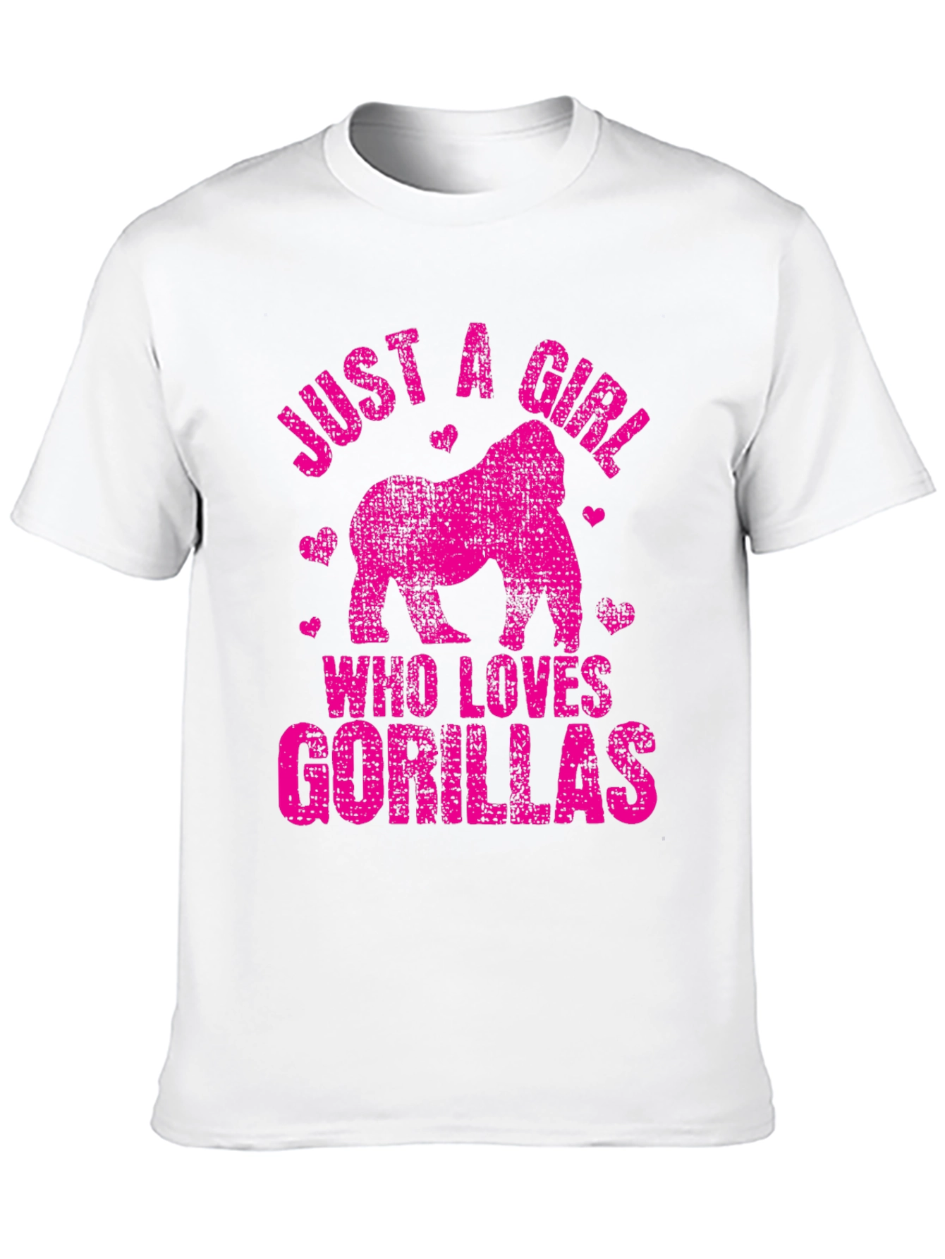 Black Gorilla Lover T-Shirt - Just a Girl Who Loves Gorillas! view 10