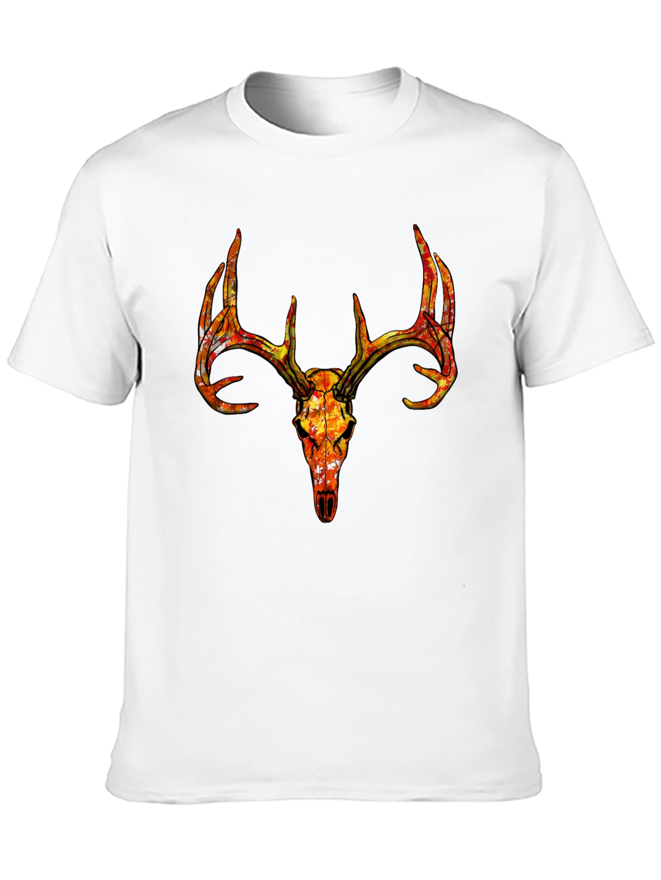 Black Deer Skull Graphic Tee - Bold Stag Design view 10