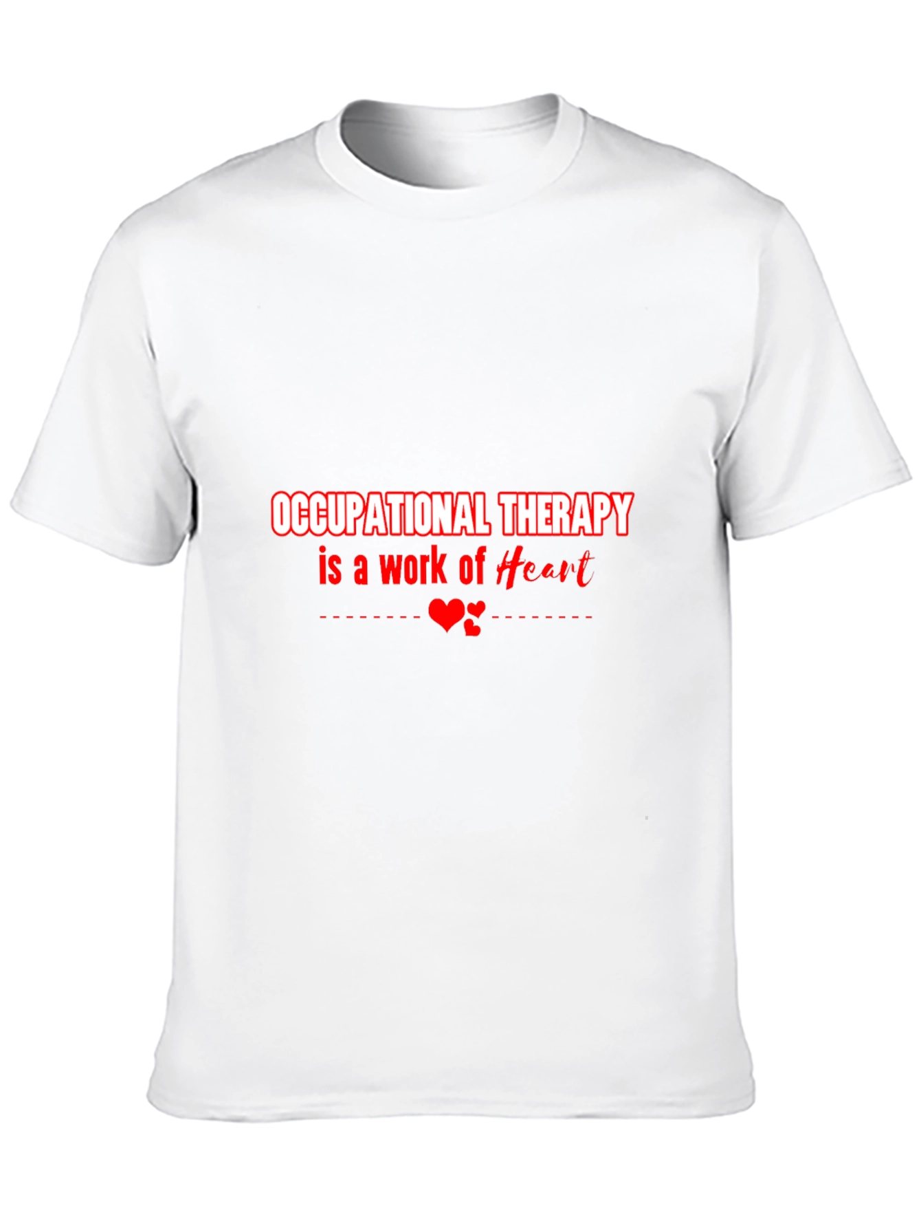 Black Occupational Therapy Heart T-Shirt view 10
