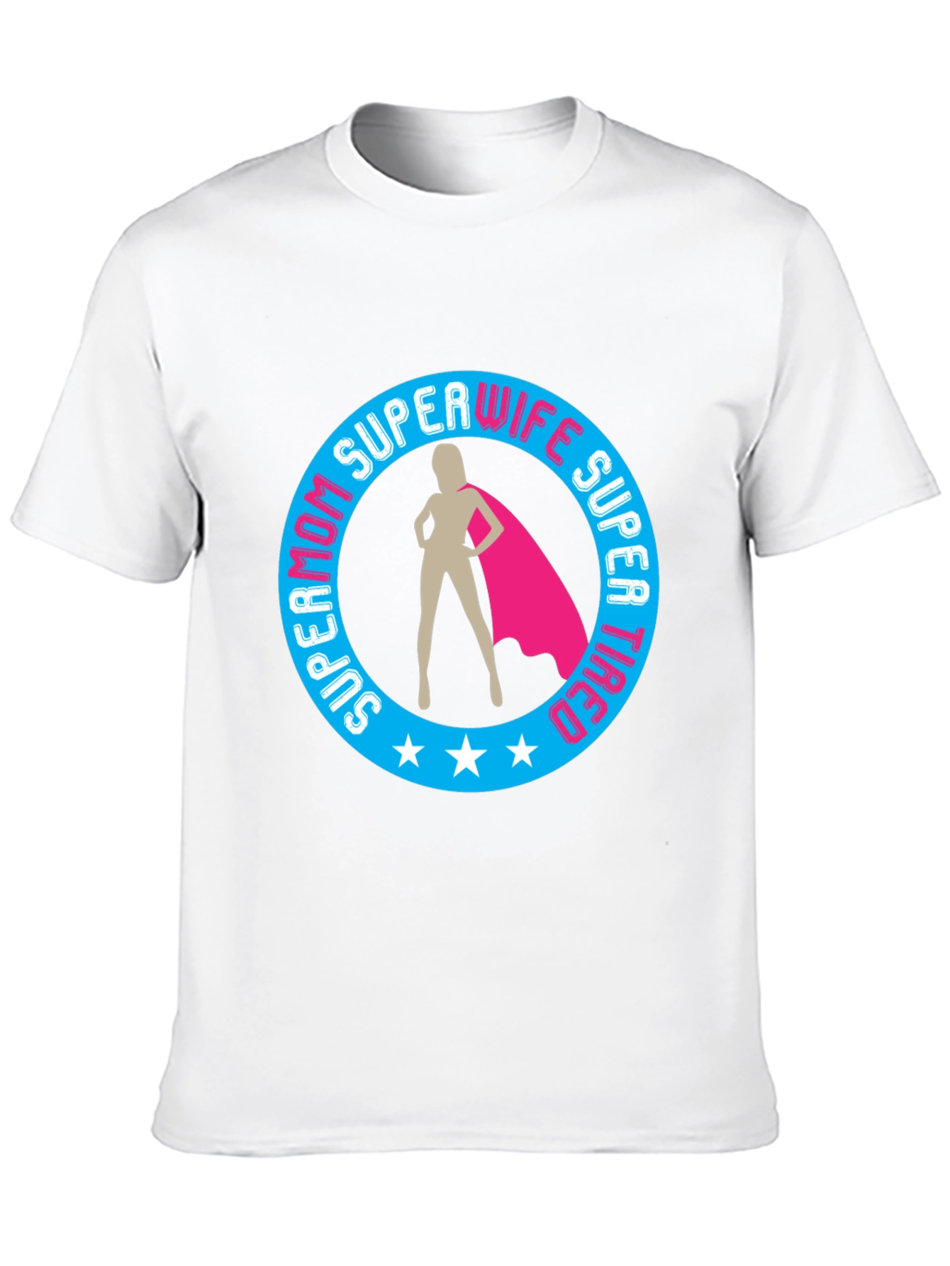 Black Super Mom Wife Tired Graphic T-Shirt view 10
