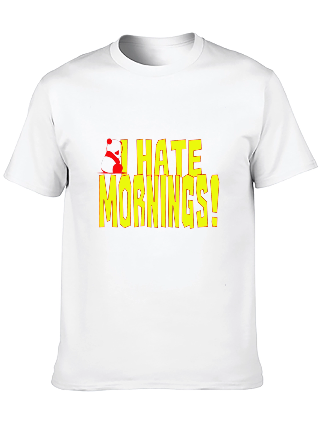 Black I Hate Mornings! Graphic T-Shirt view 10