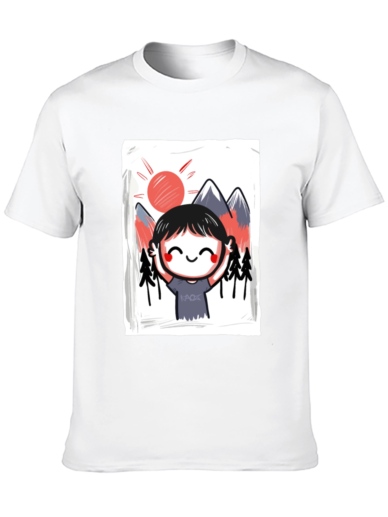 Black Mountain Scene Graphic Tee view 10