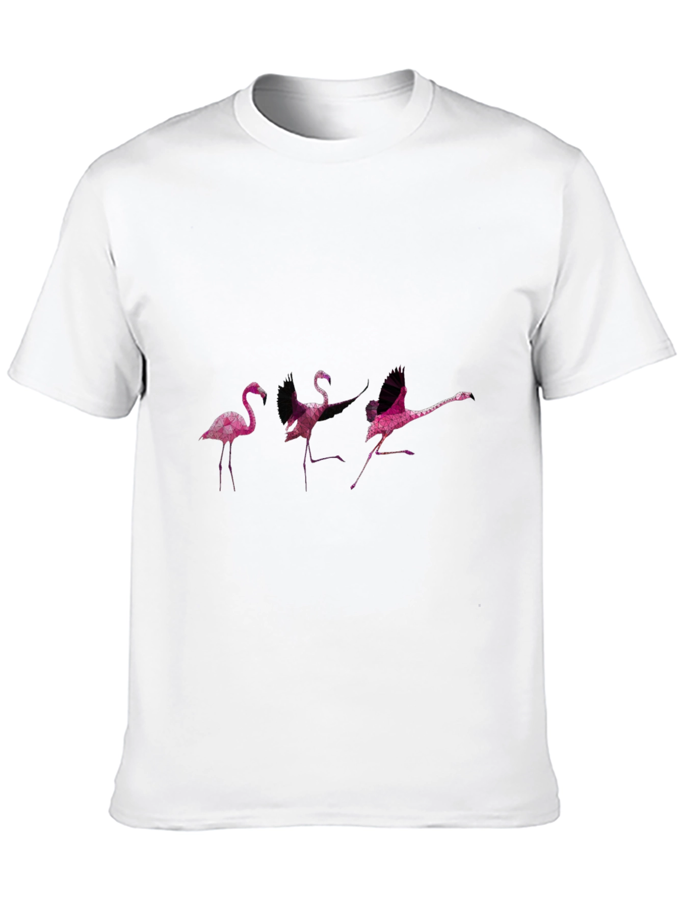 Black Flamingo Dance Black T-Shirt view 10