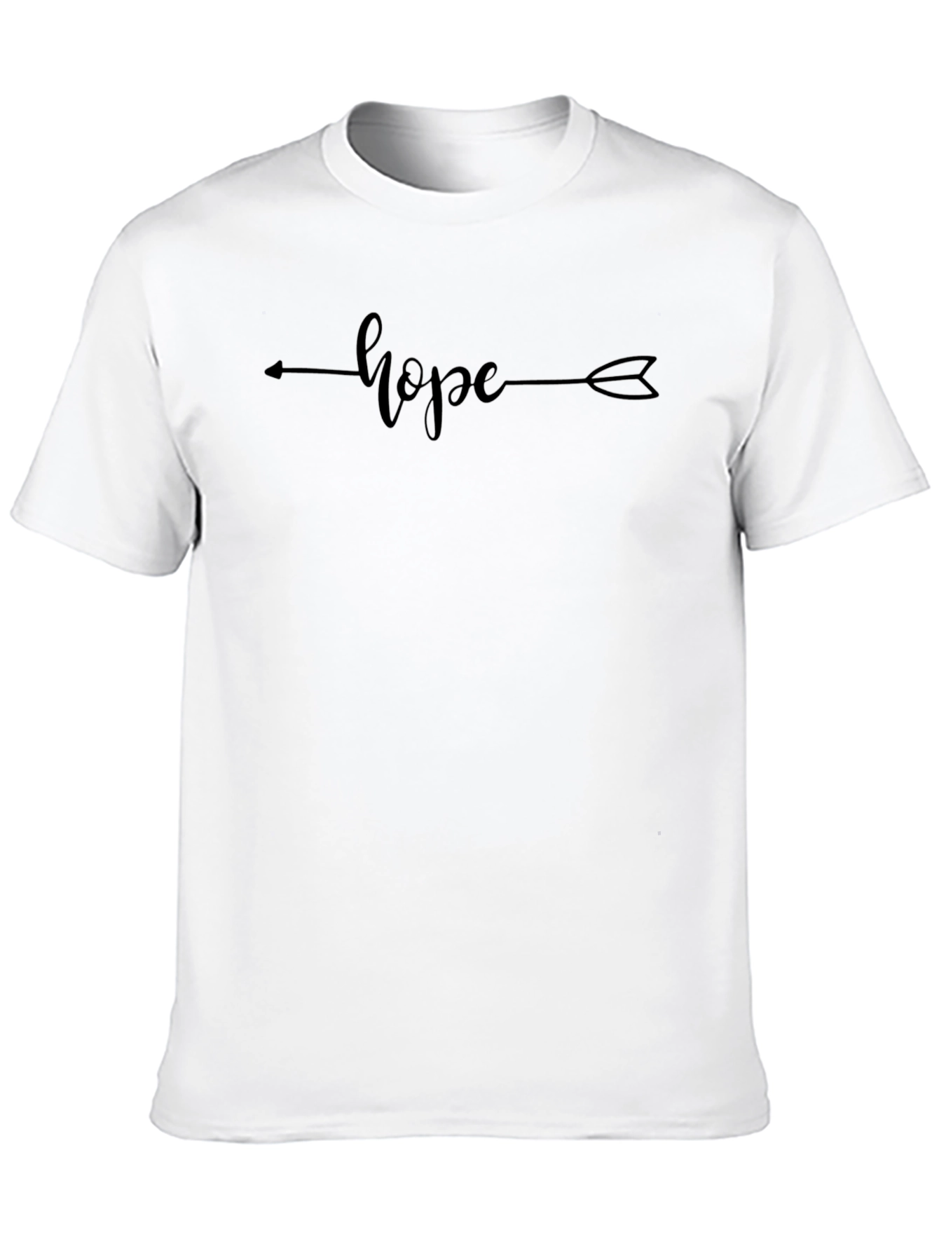Black Hope Arrow Graphic T-Shirt - Unisex Casual Tee view 10